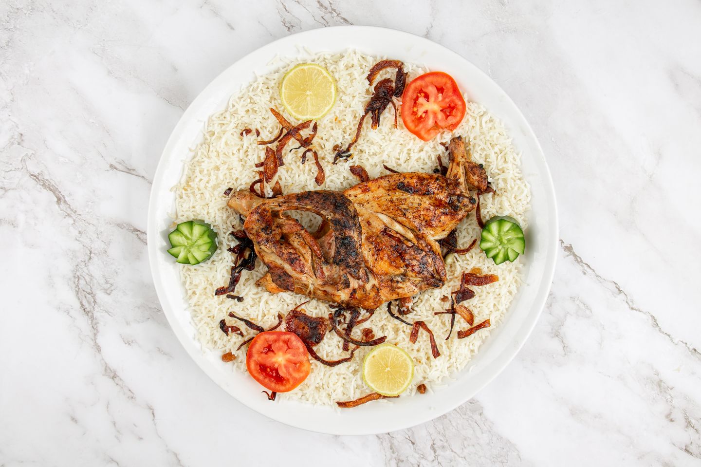 Madhbi Chicken With Pishawari Rice - Whole Chicken