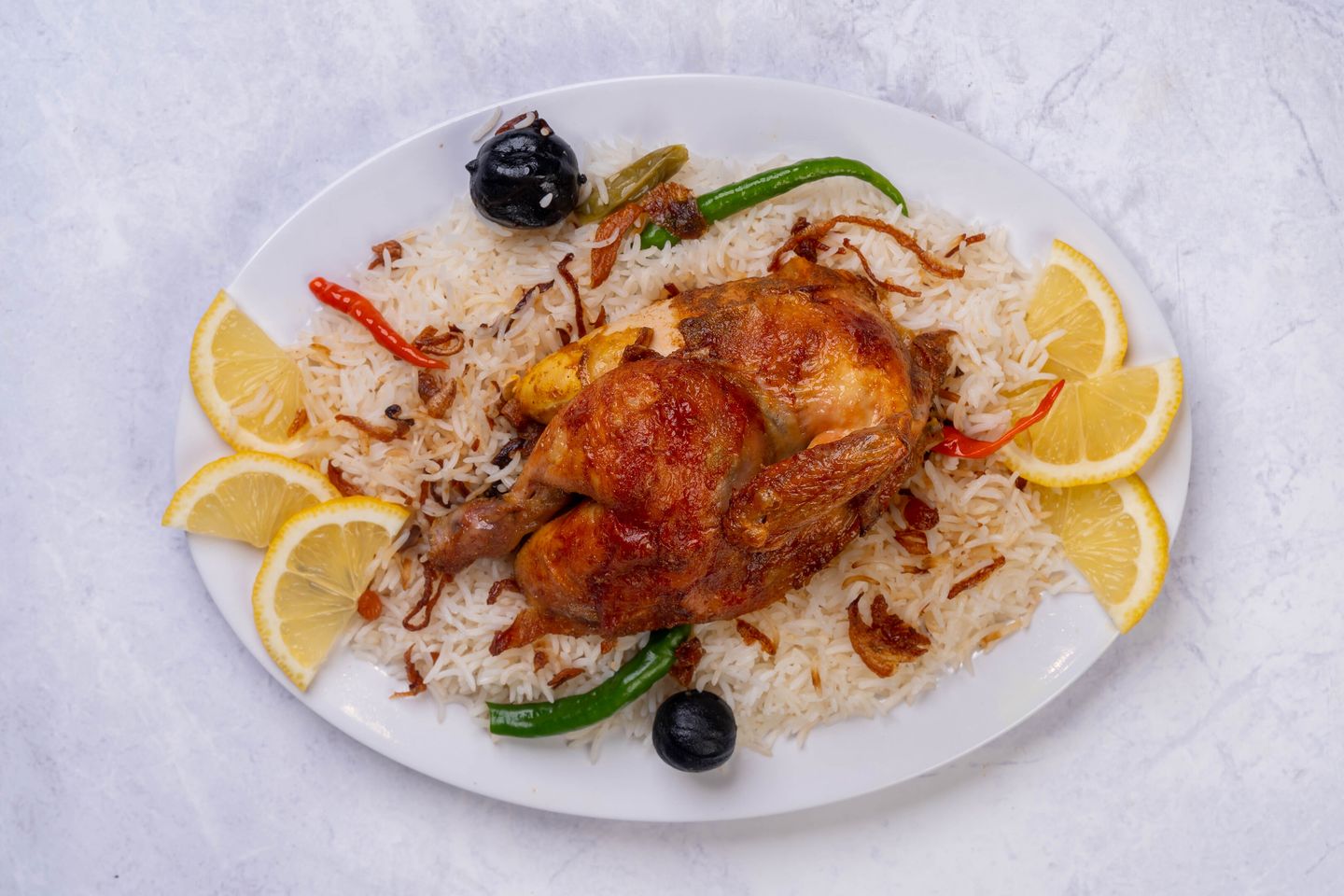 Whole Grilled Chicken - Bishawur Rice