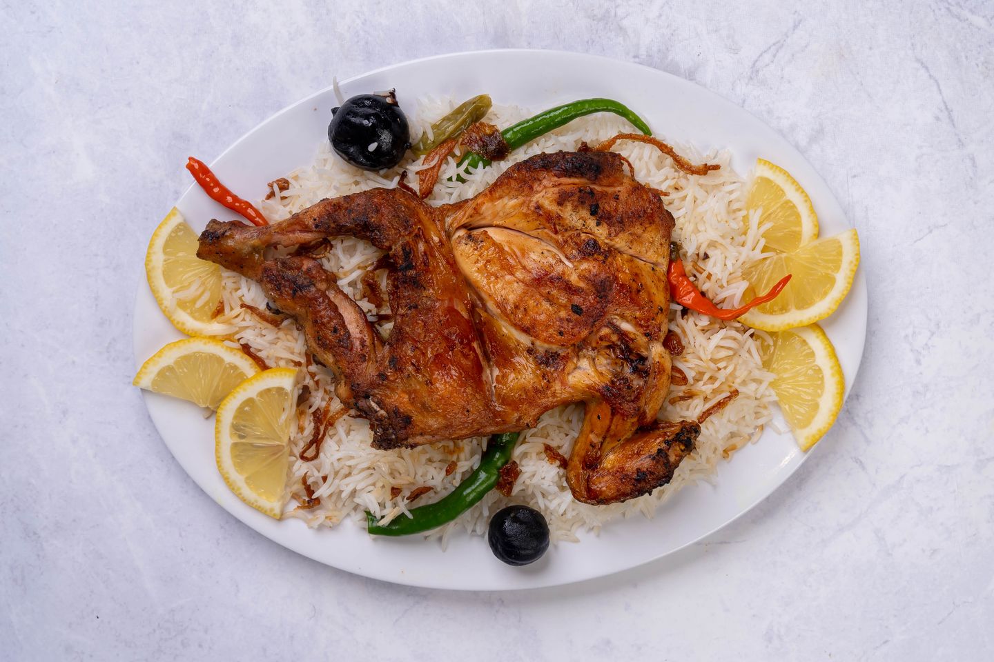 Whole Chicken Madbi - Bishawur Rice