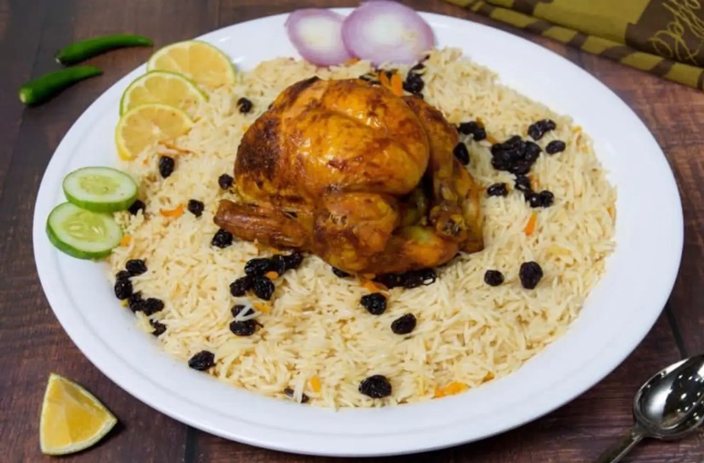 Grilled Chicken With Rice - For One Person
