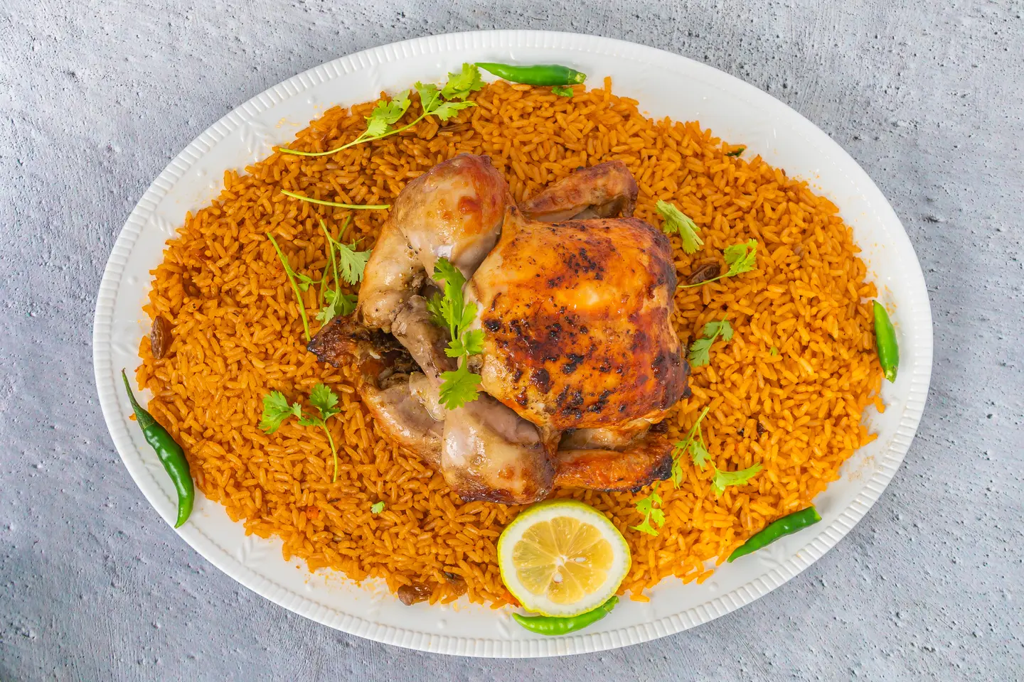 Shwaya With Red Rice - Quarter Chicken