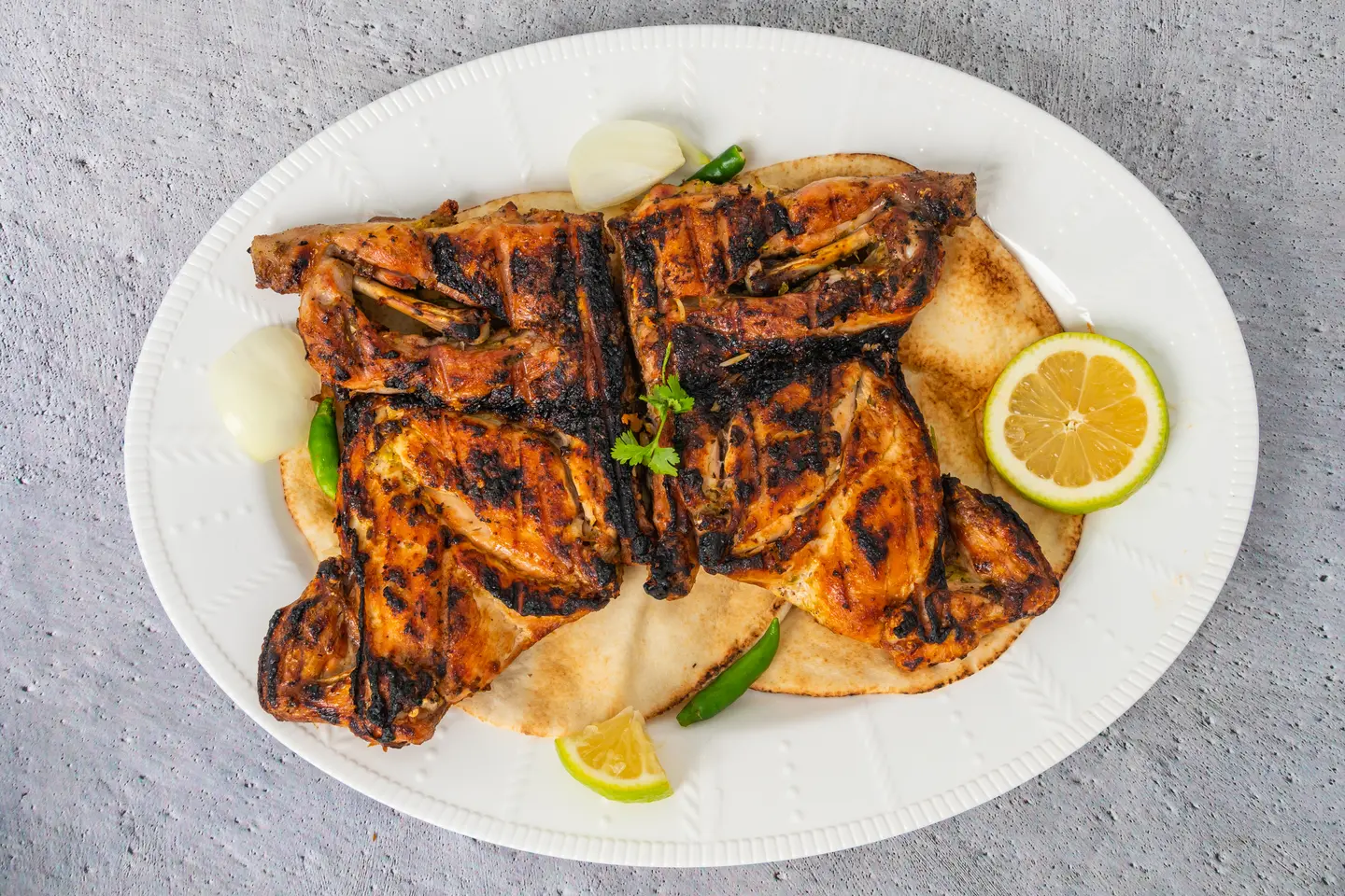 Plain Charcoal Chicken - Half Chicken