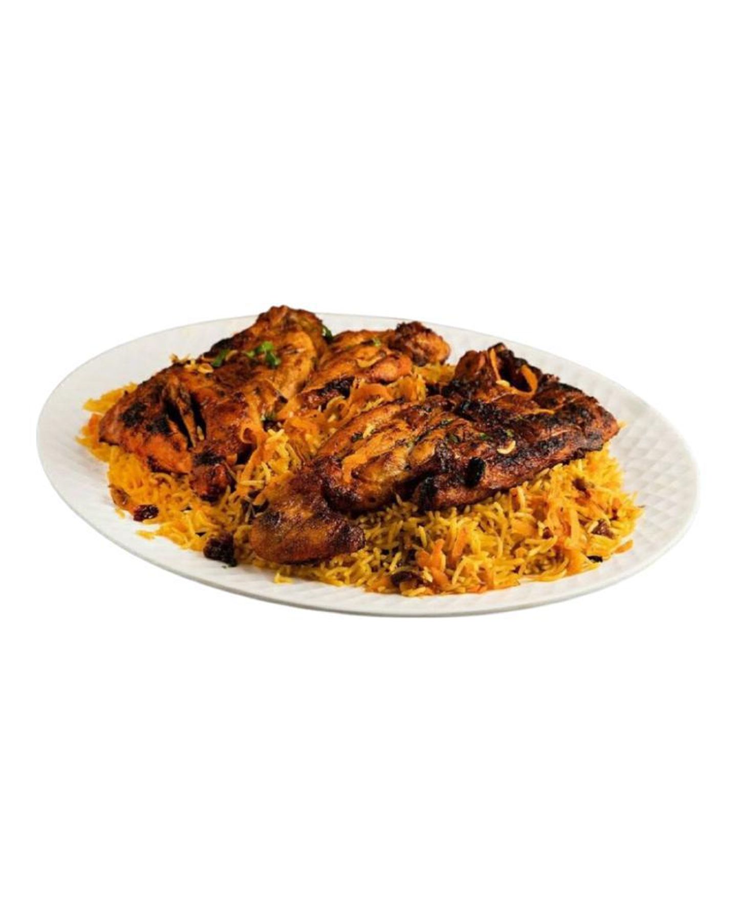 Chicken On Charcoal With Rice - Half Chicken