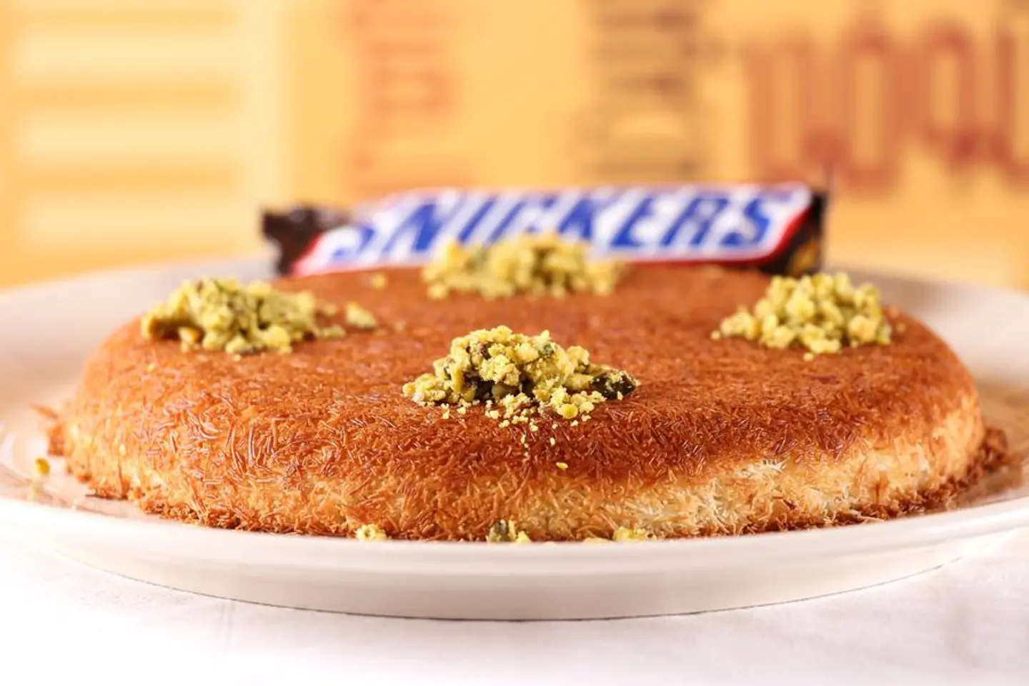Snickers Cream Kunafah  - Rectangular Piece