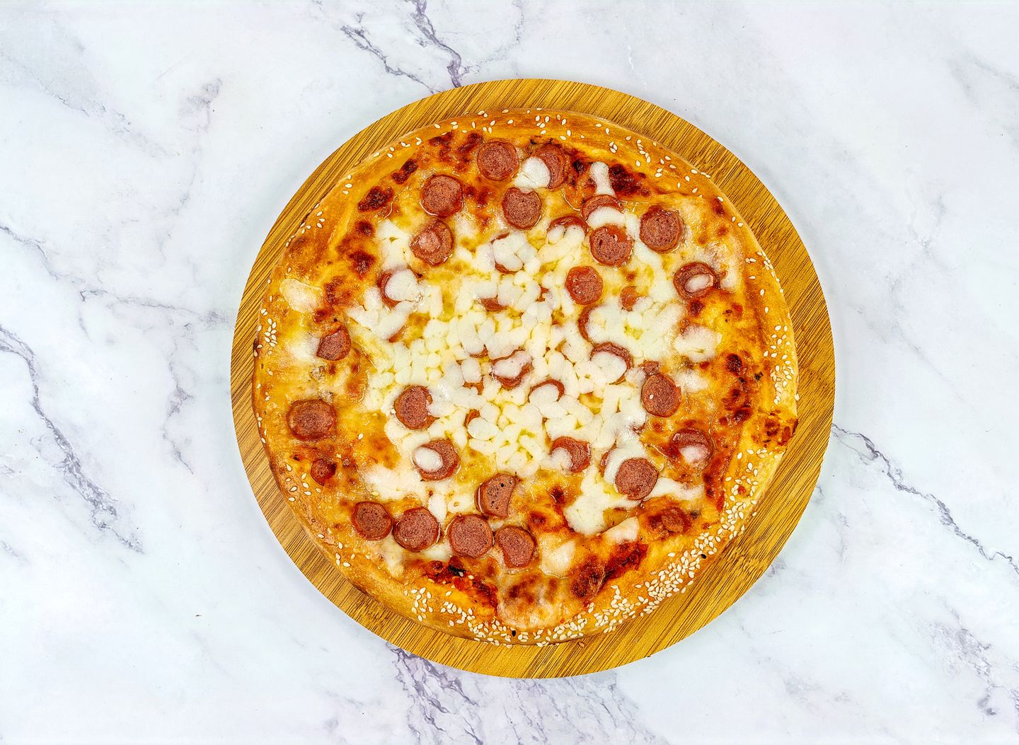 Hot Dog Pizza - Medium
