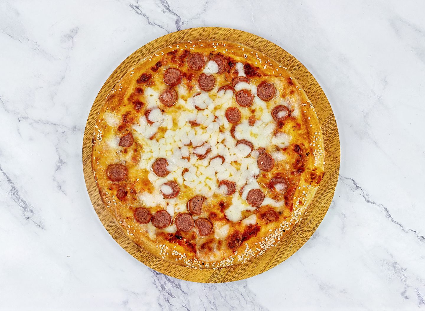 Hot Dog Pizza - Medium