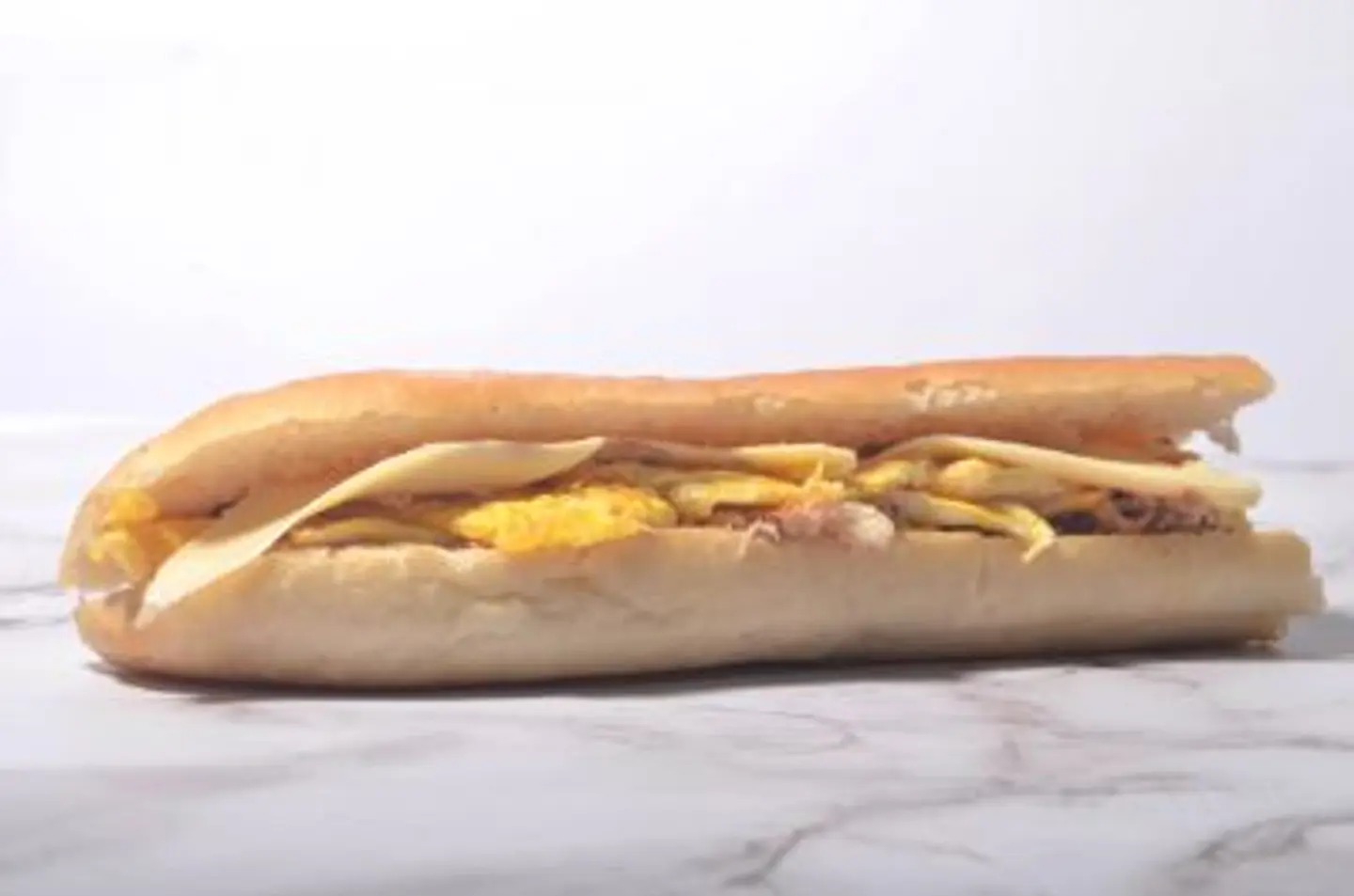 Fried Eggs With Cheese Sandwich - Whole