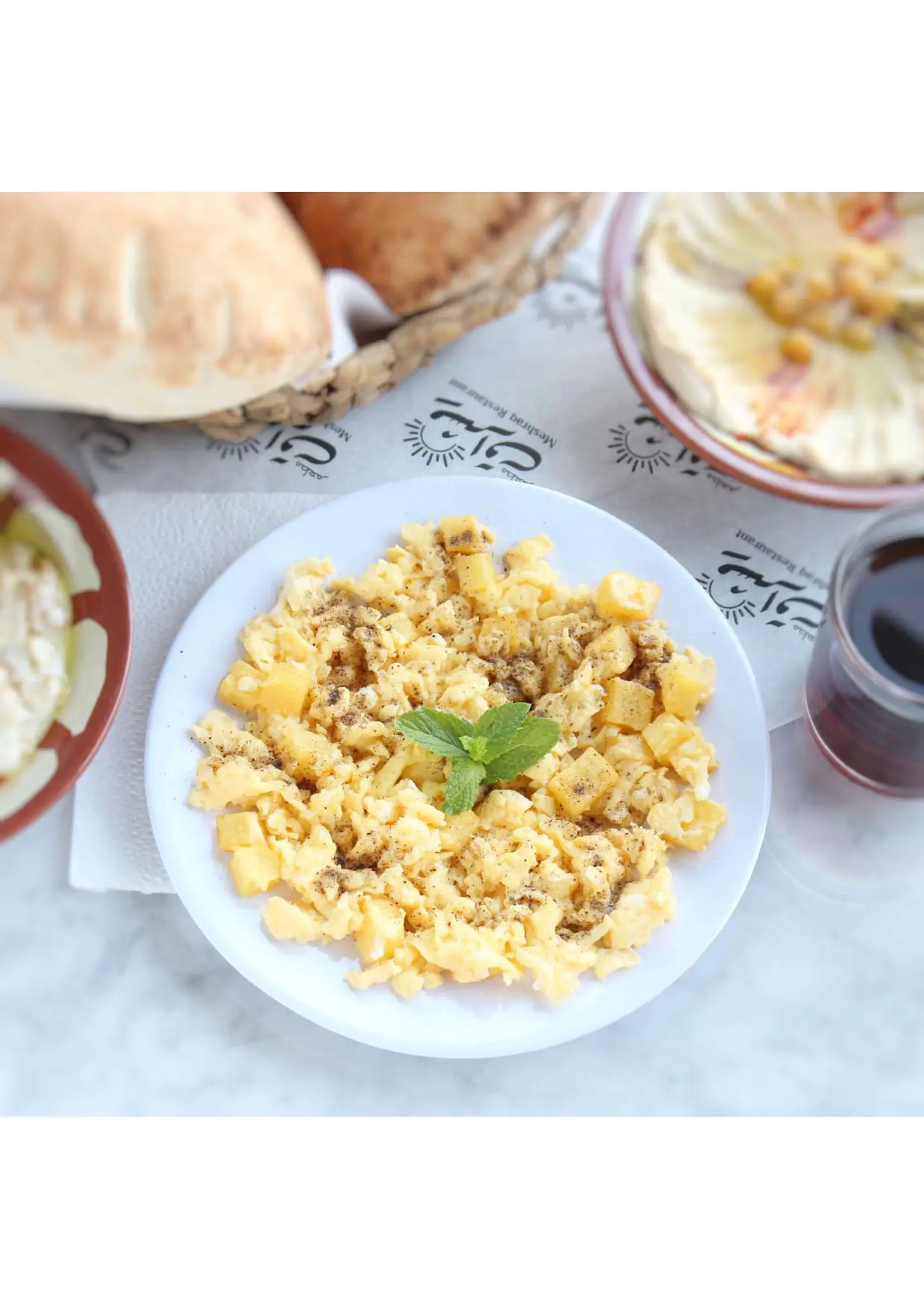 بيض مع بطاطس - صغير