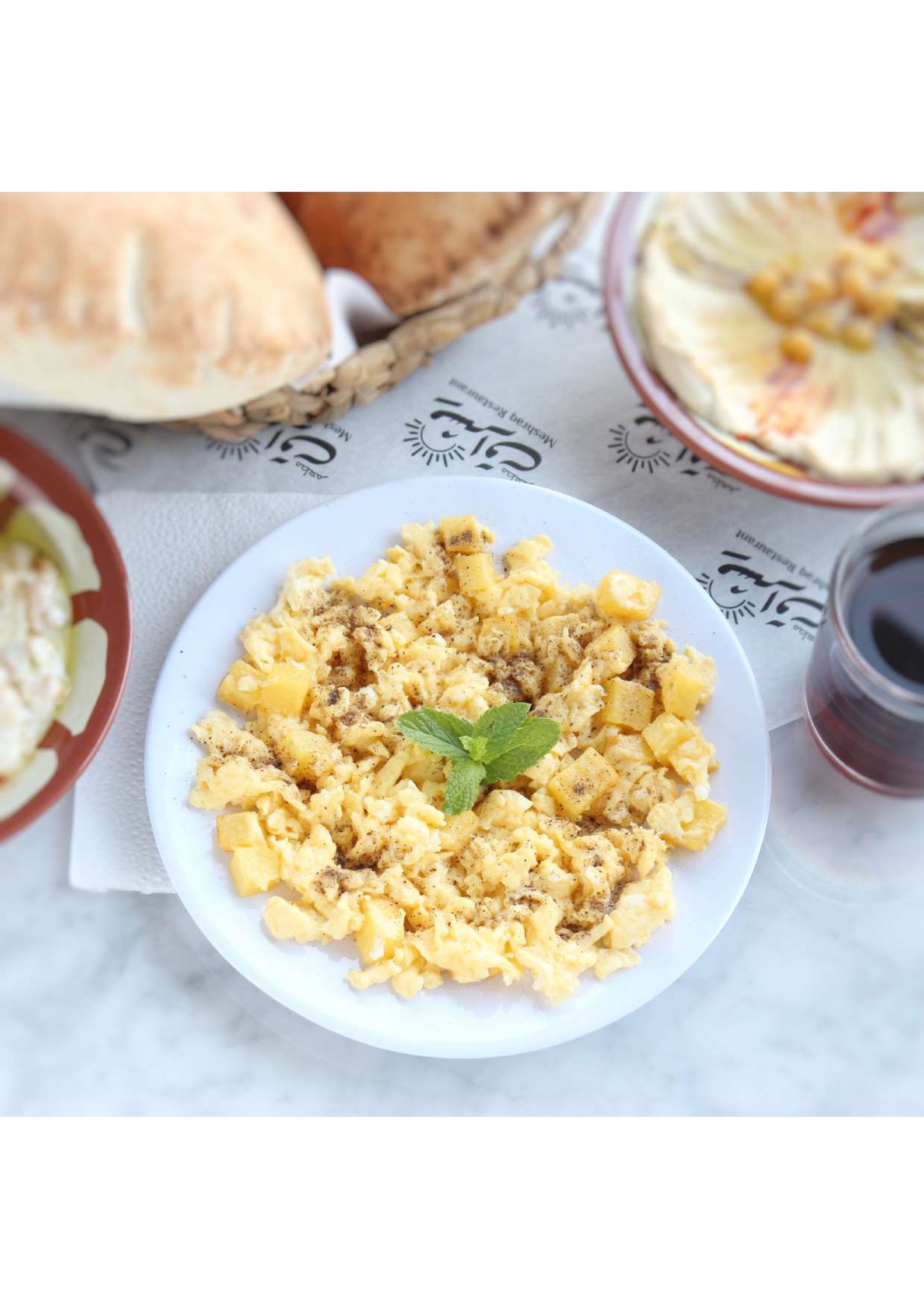 بيض مع بطاطس - صغير