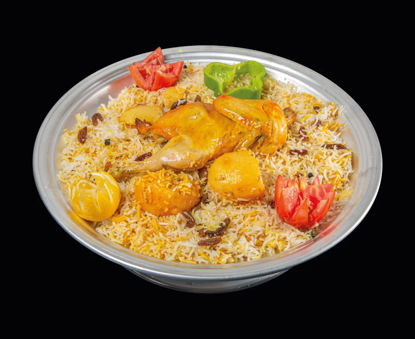 دجاج زربيان مع الارز - حبة دجاج كاملة