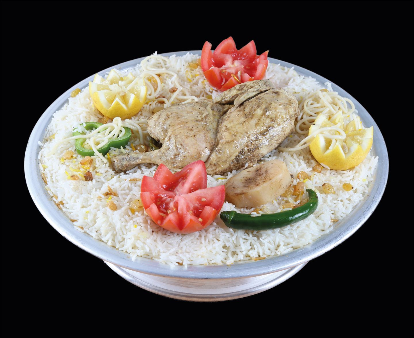 دجاج حنيذ مع الأرز - حبة دجاج كاملة