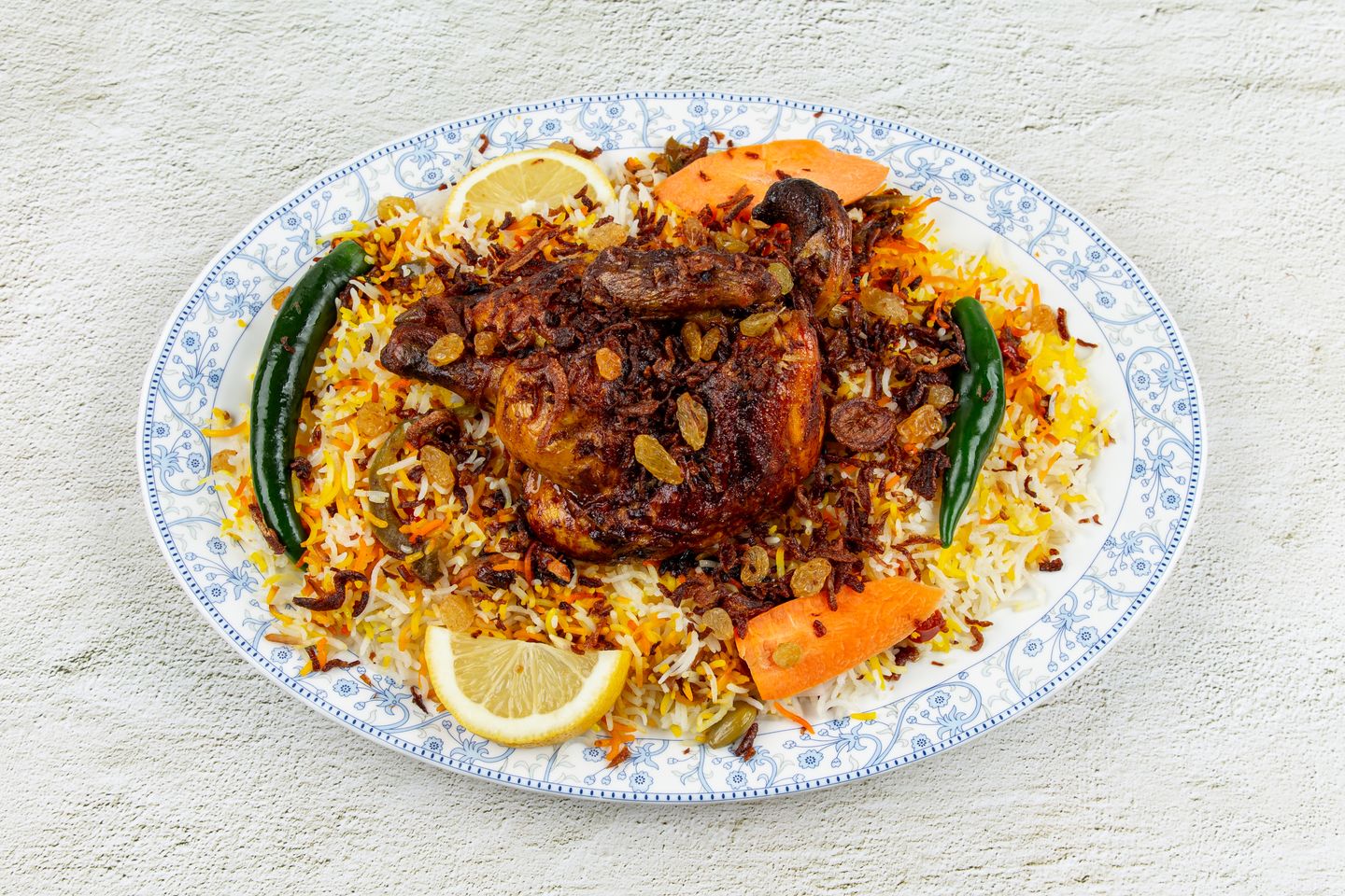 Grilled Chicken With Rice - Whole