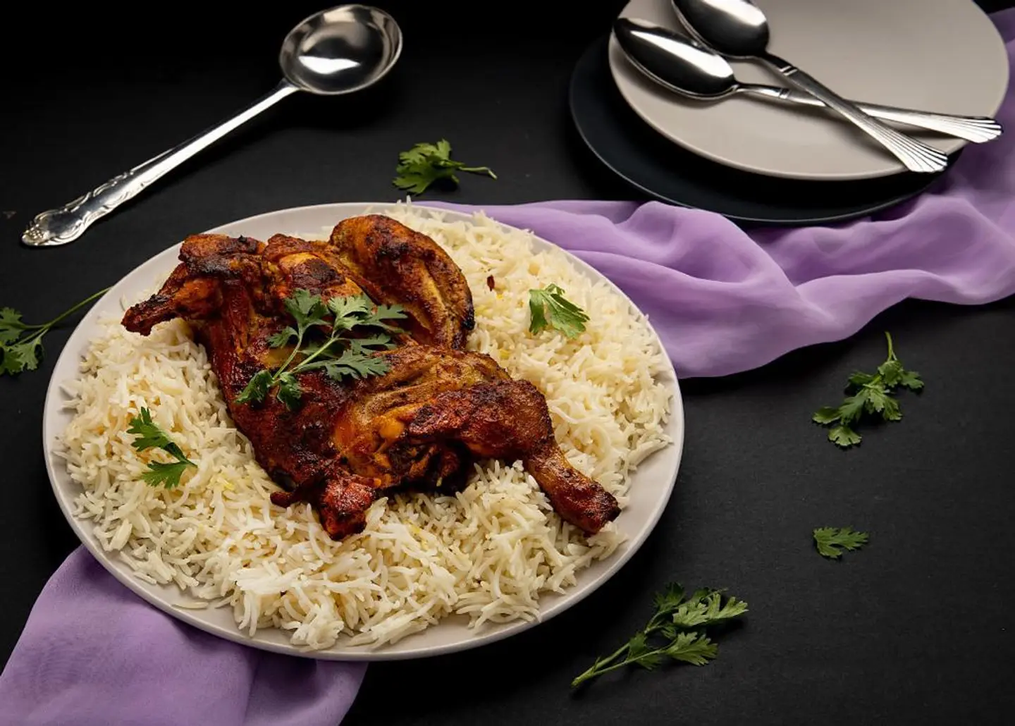 Madbi Chicken With Rice - Half Chicken