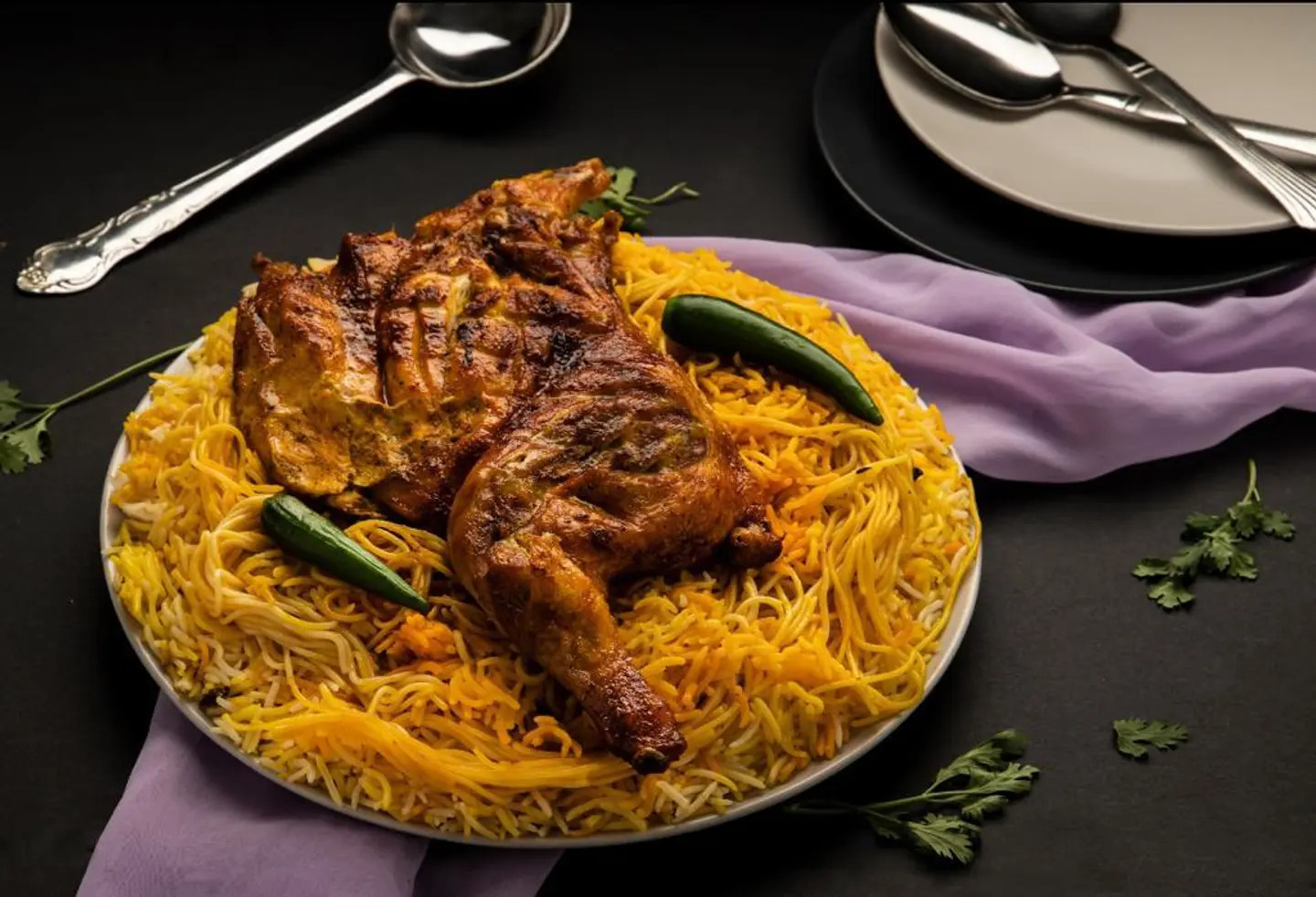 Grilled Chicken With Rice - Half Chicken