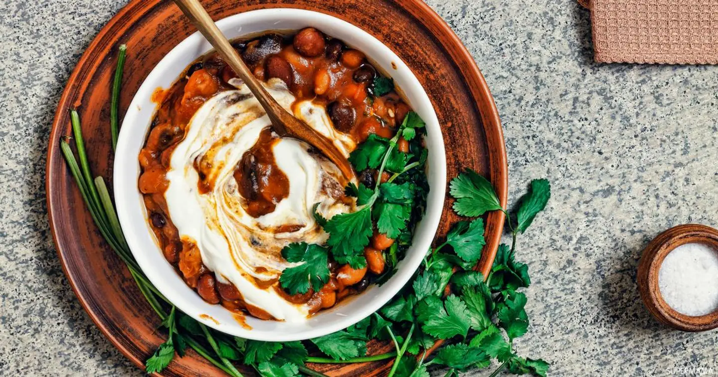 فول طاوة مع الجبن - كبيره