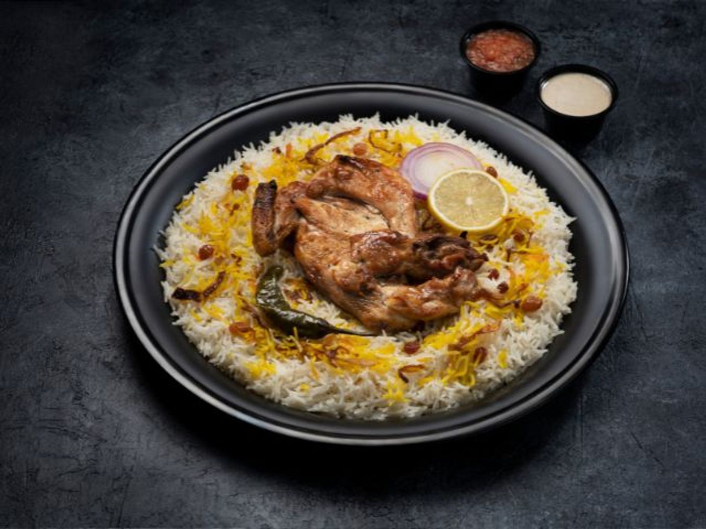 Madhbi Chicken With Shabi Rice - Half A Chicken