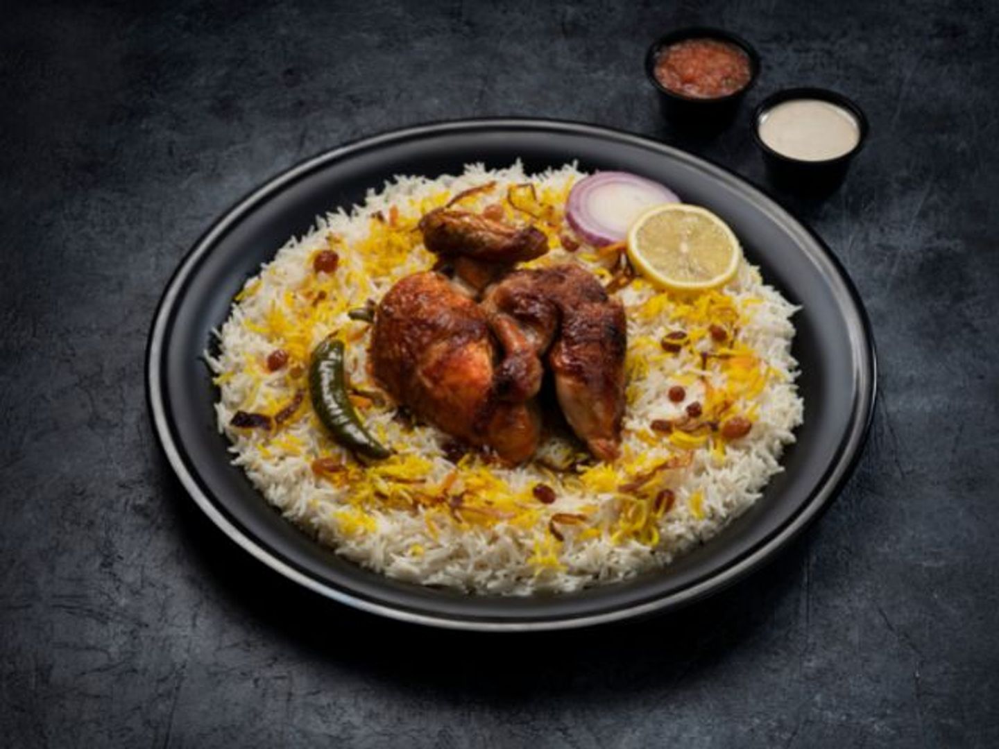 Grilled Chicken With Shabi Rice - Half A Chicken