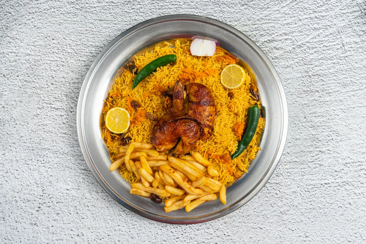 Grilled Chicken With Rice - Quarter Chicken