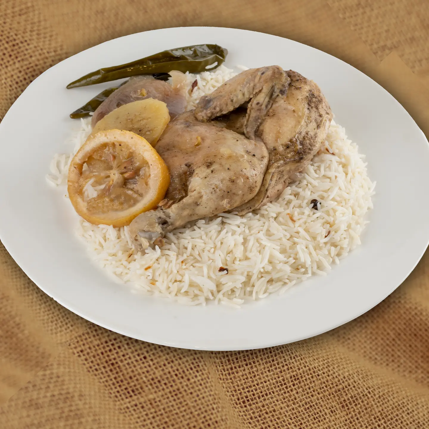 دجاج مدفون - نصف حبه