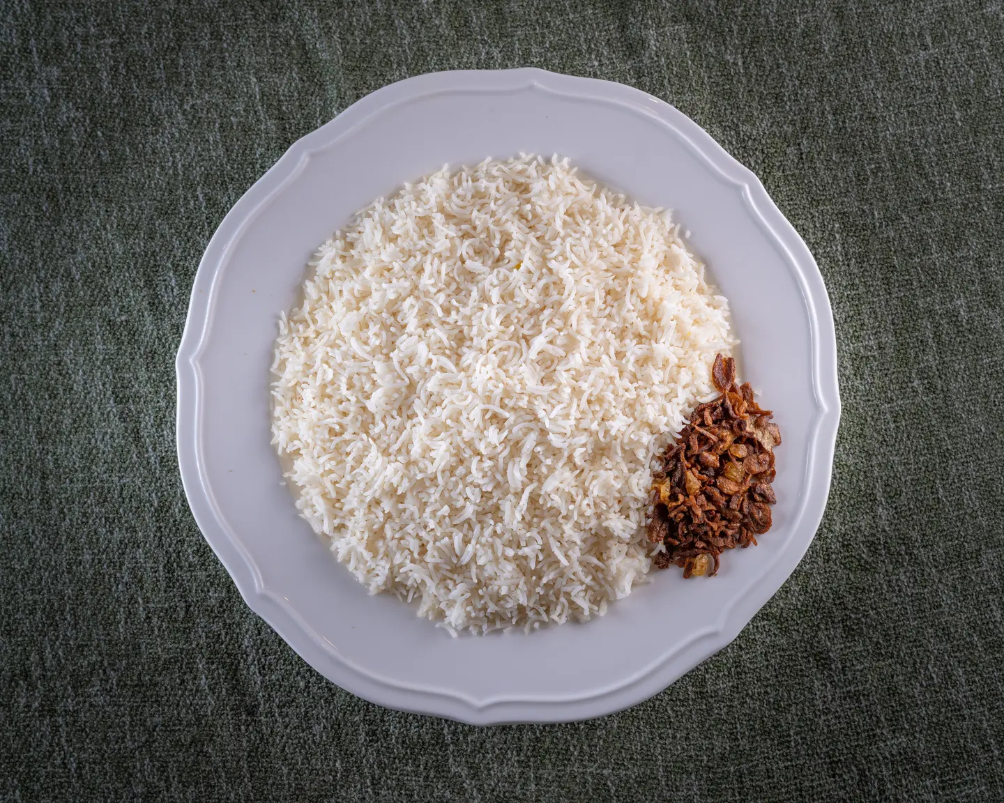 ابيض - صحن رز كبير