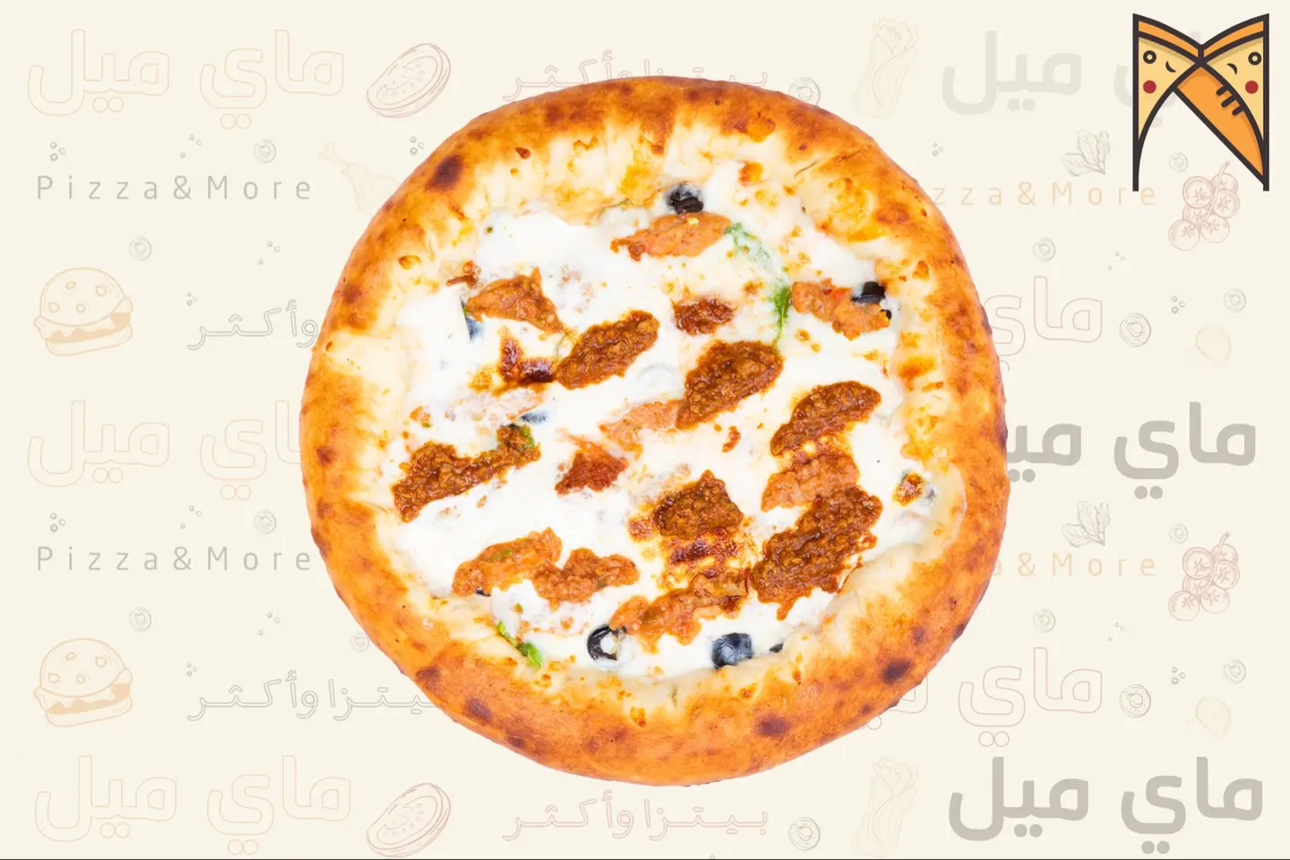 بيتزا مشكل اطراف جبن  - وسط