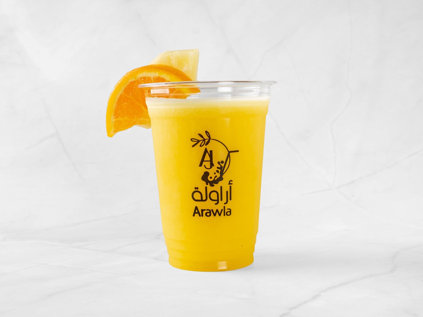 اناناس برتقال - كوب وسط