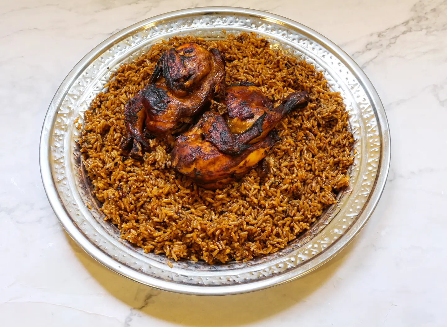 Chicken With My Mother's Rice - Half A Chicken