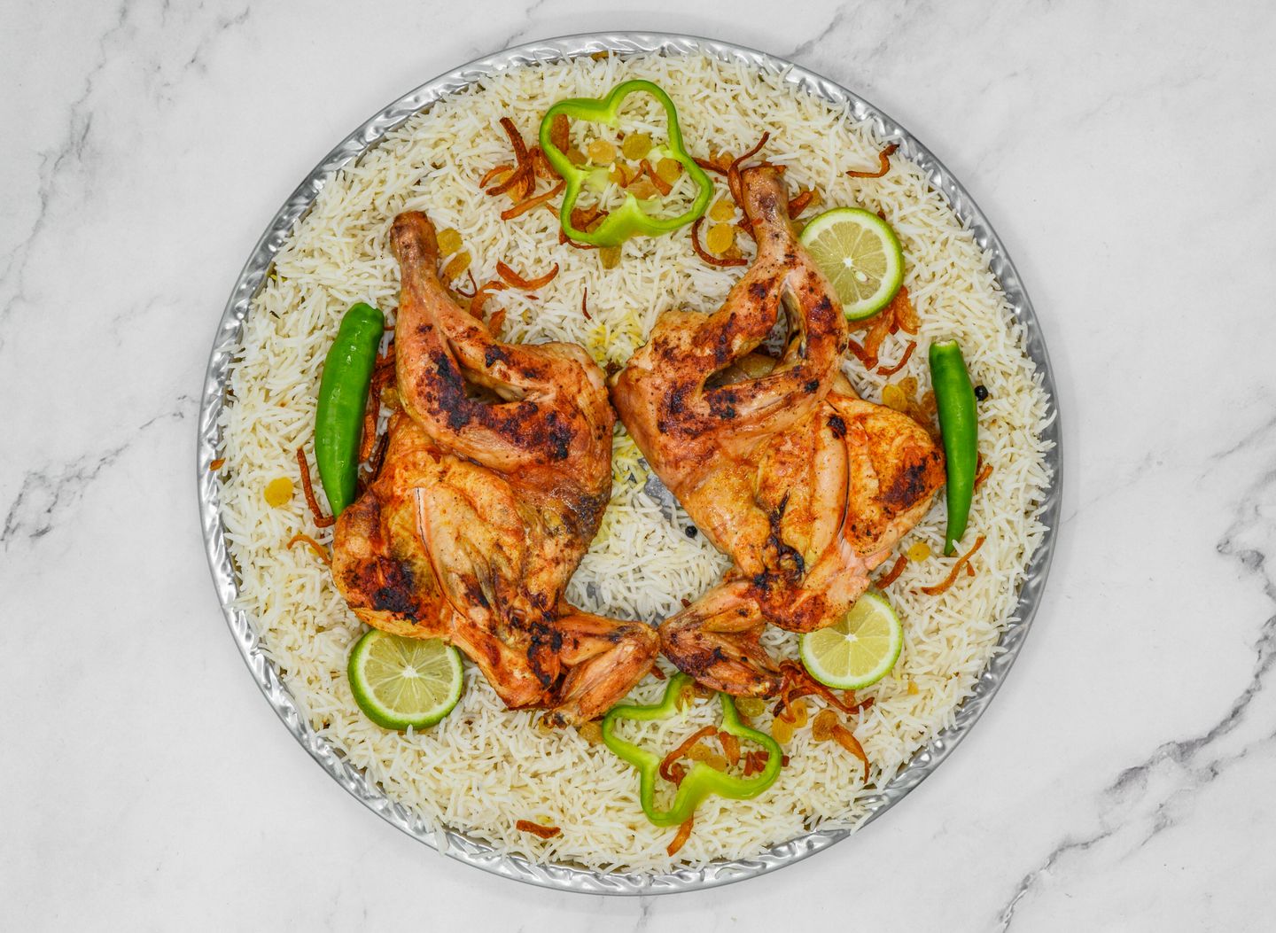 Half Madbi Chicken  - Saudi Rice
