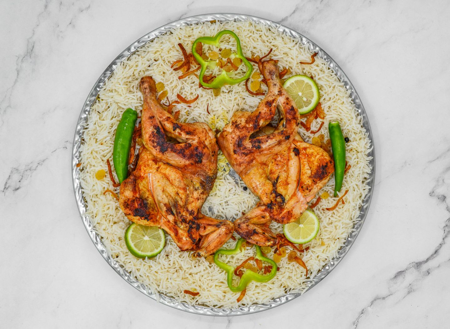 Whole Madbi Chicken  - Saudi Rice