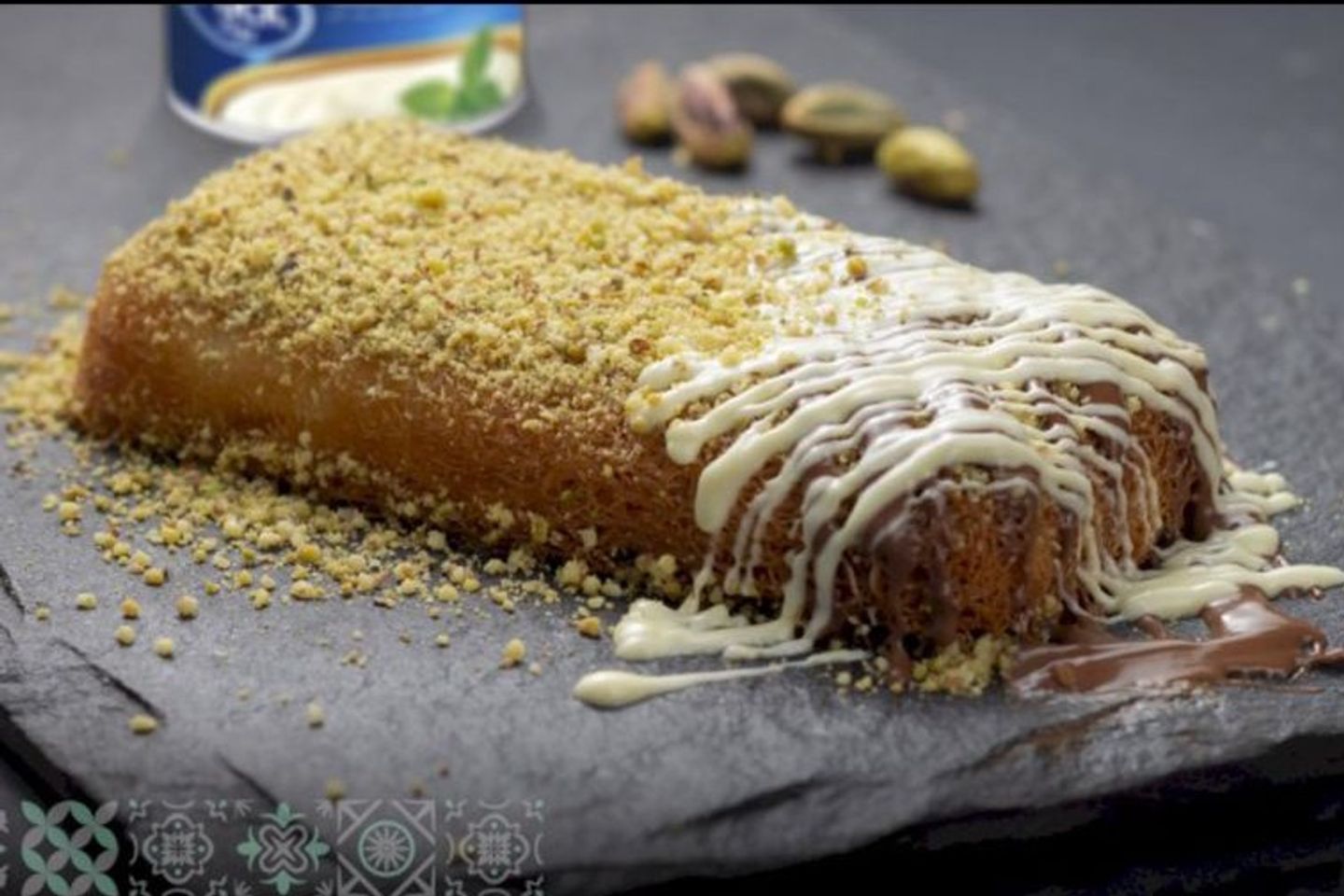 Cream Pistachio Kunafah - Small