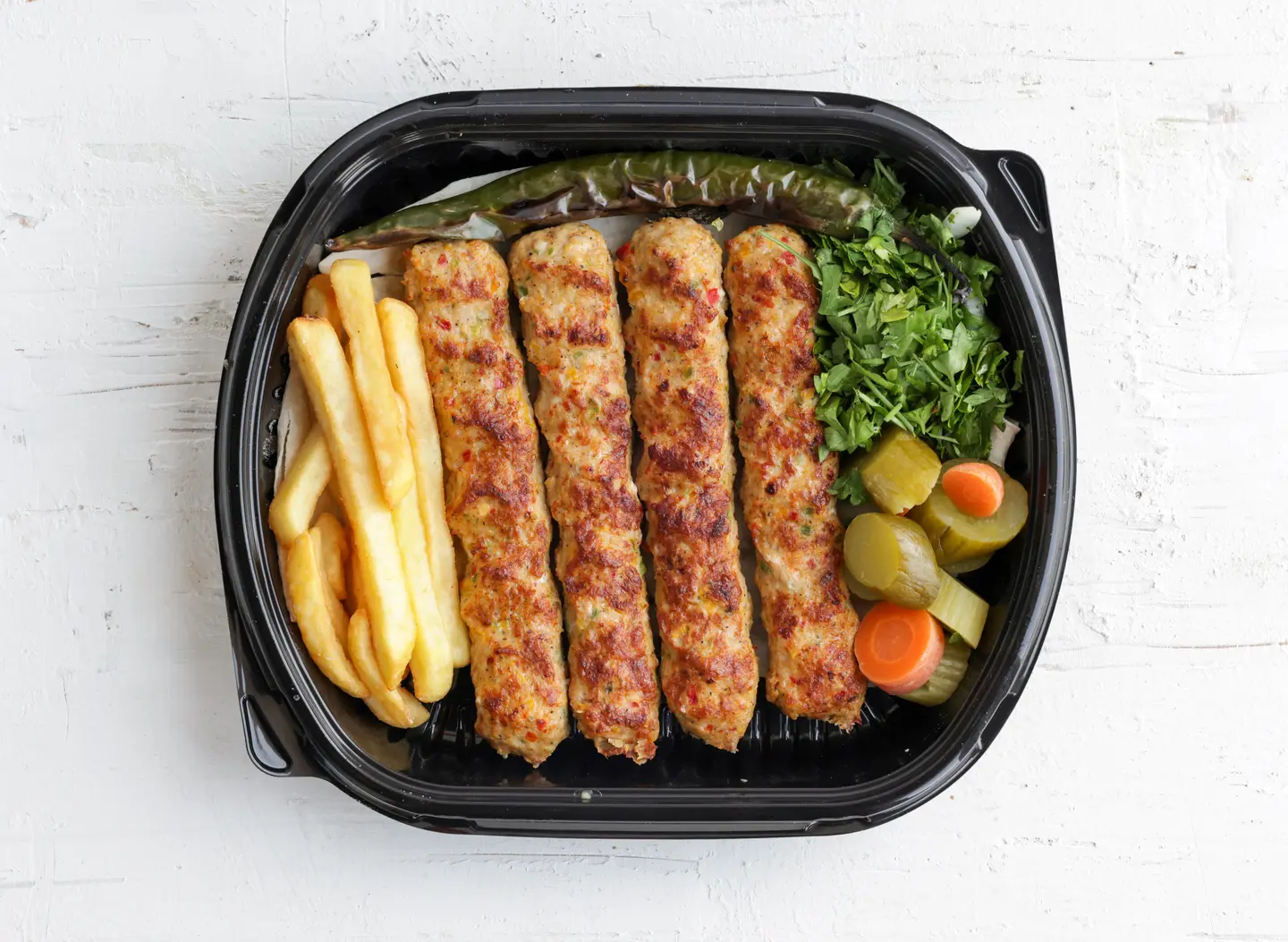 Chicken Kebab Platter - 4 Skewers
