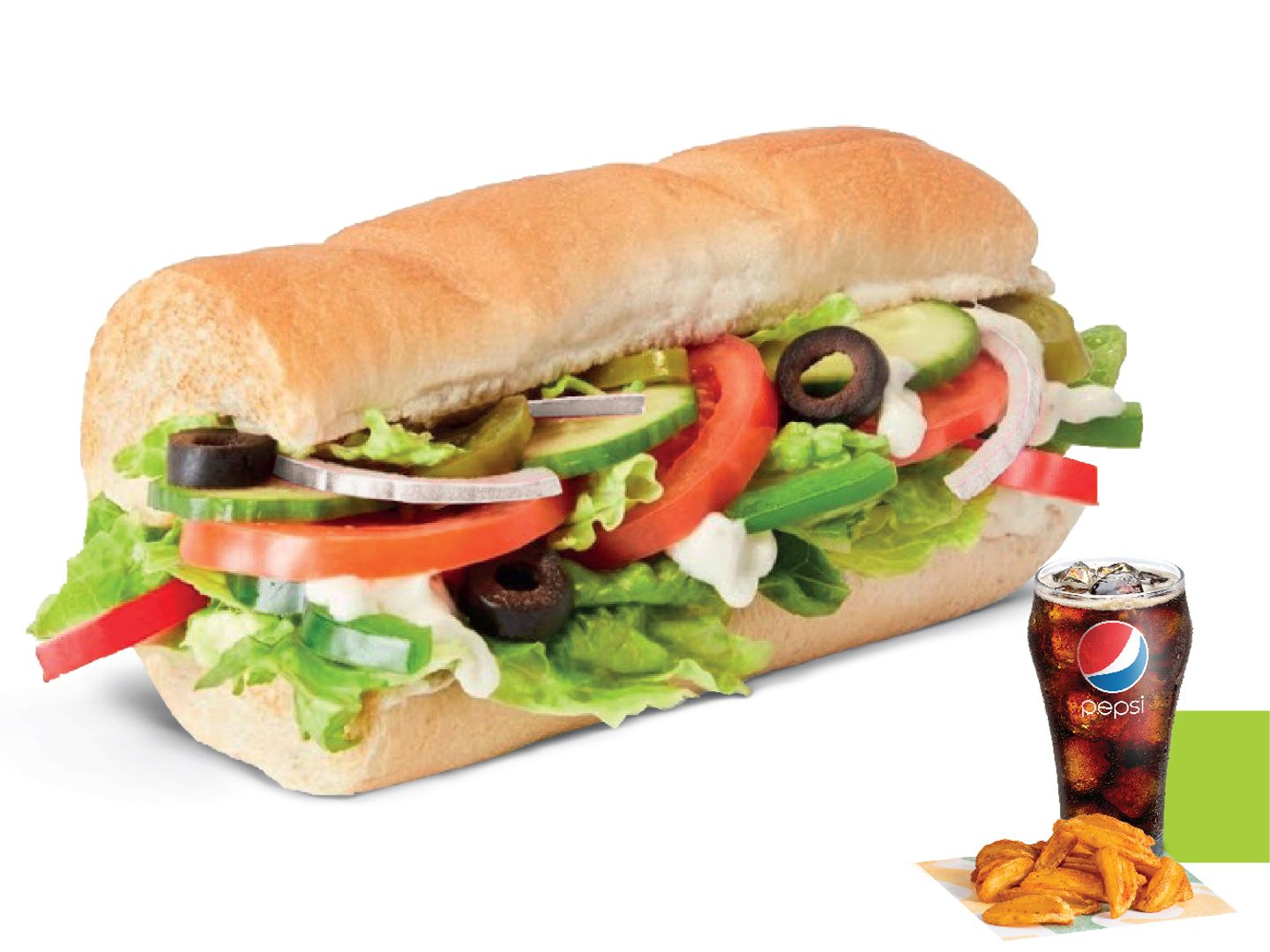 Veggie Delight - 6 Inch Combo