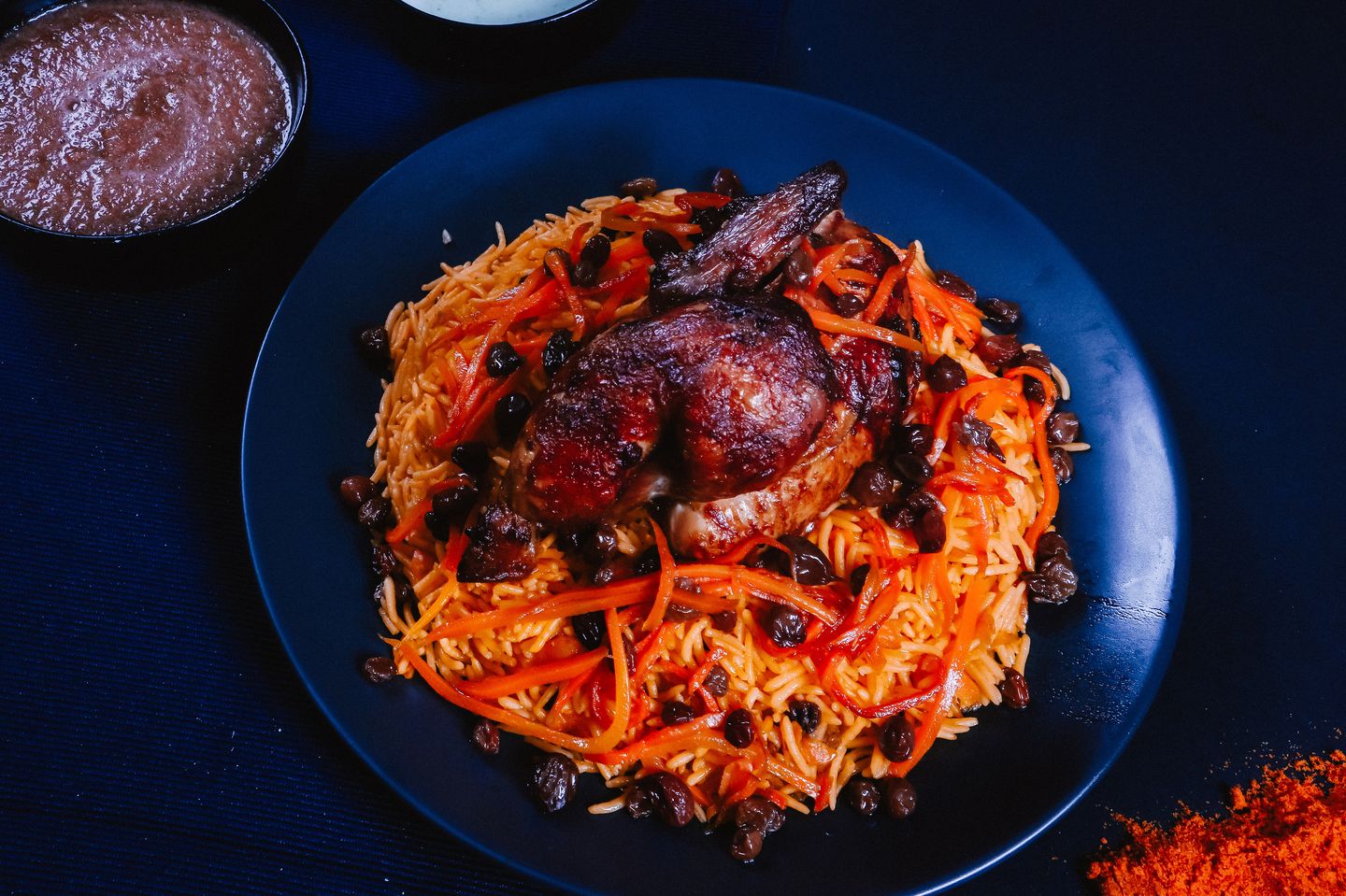 دجاج شواية مع الأرز - ربع دجاجة