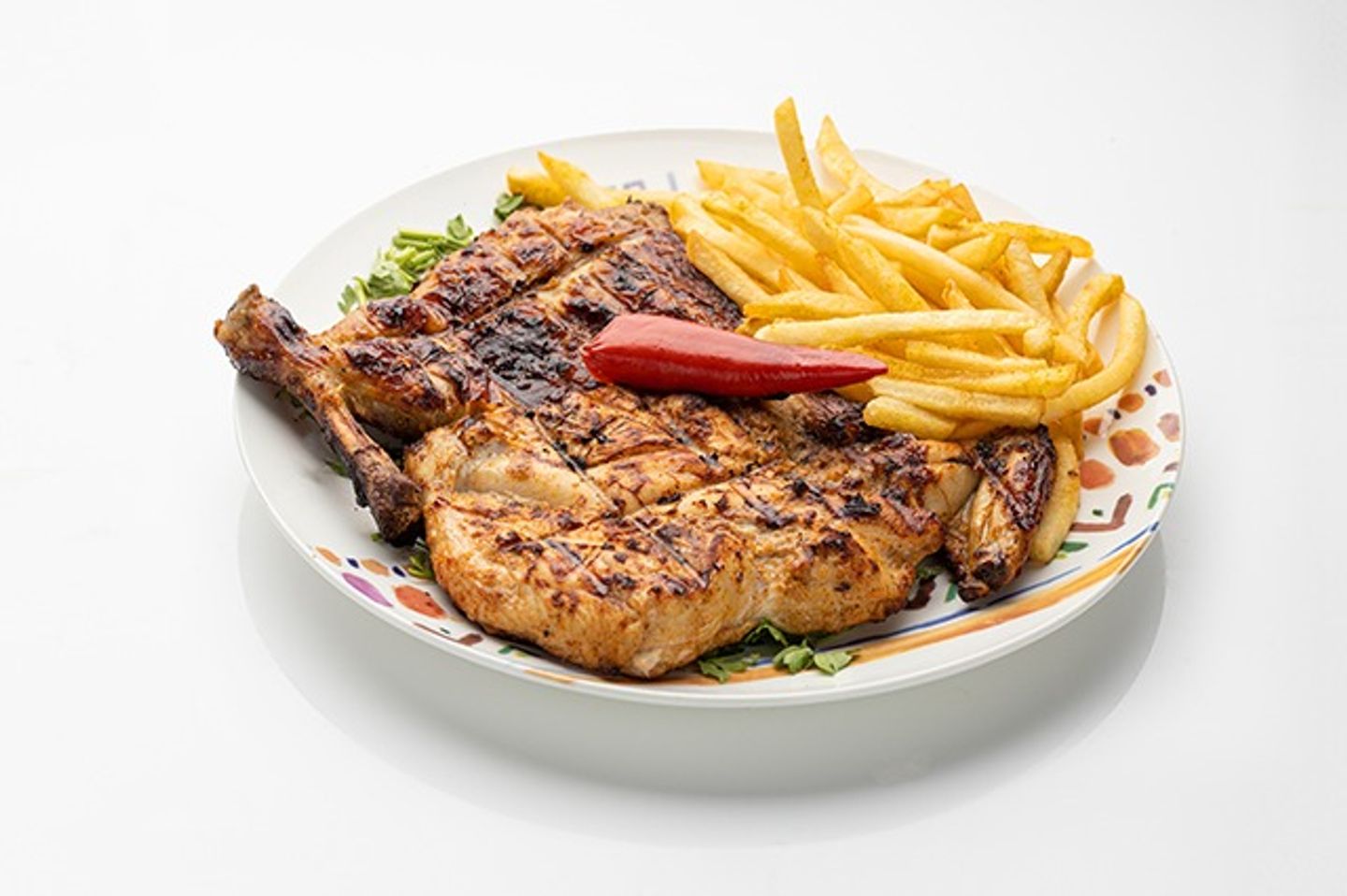 Chicken On Coal With Rice - Whole Chicken