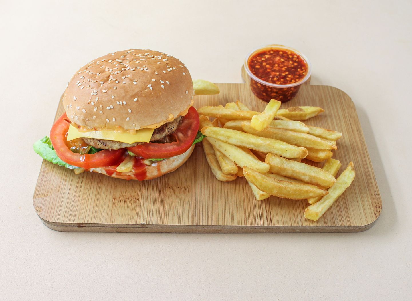 Chicken Burger Meal - Regular