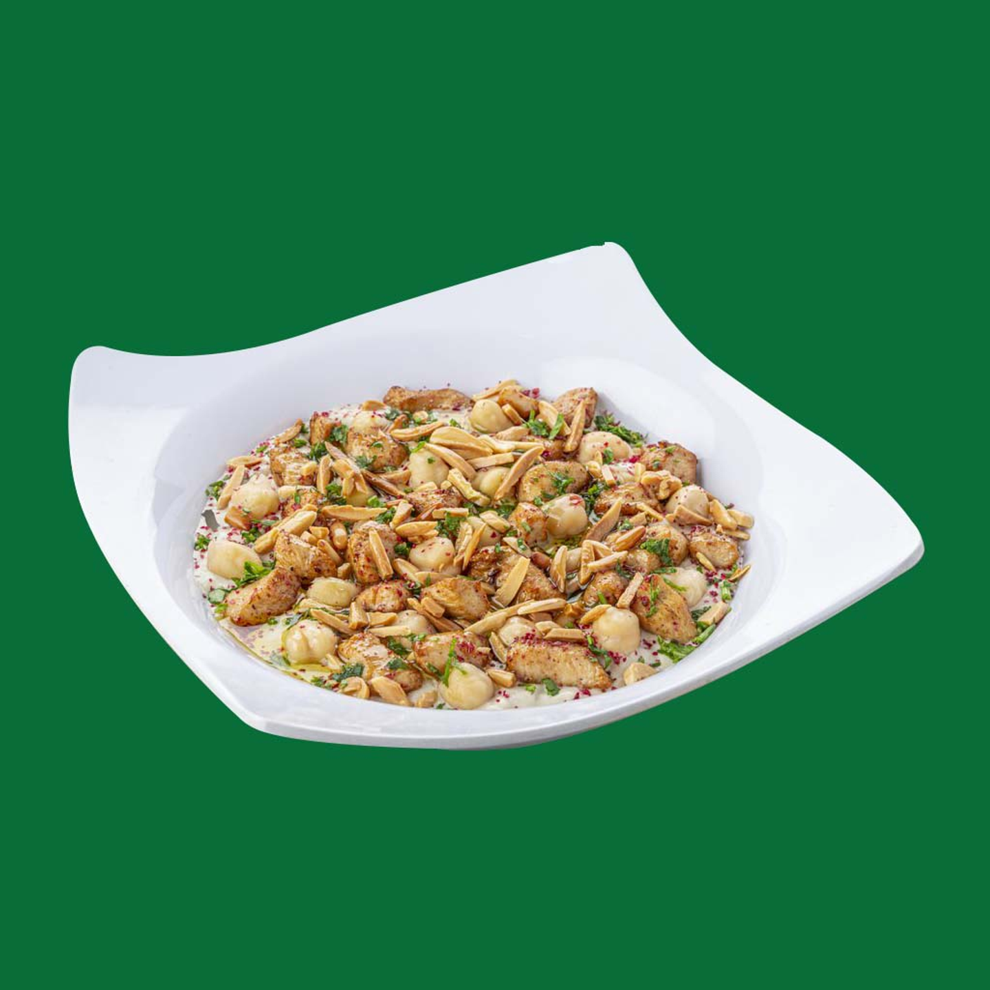 Chicken Fattah With Pine Nuts - Small