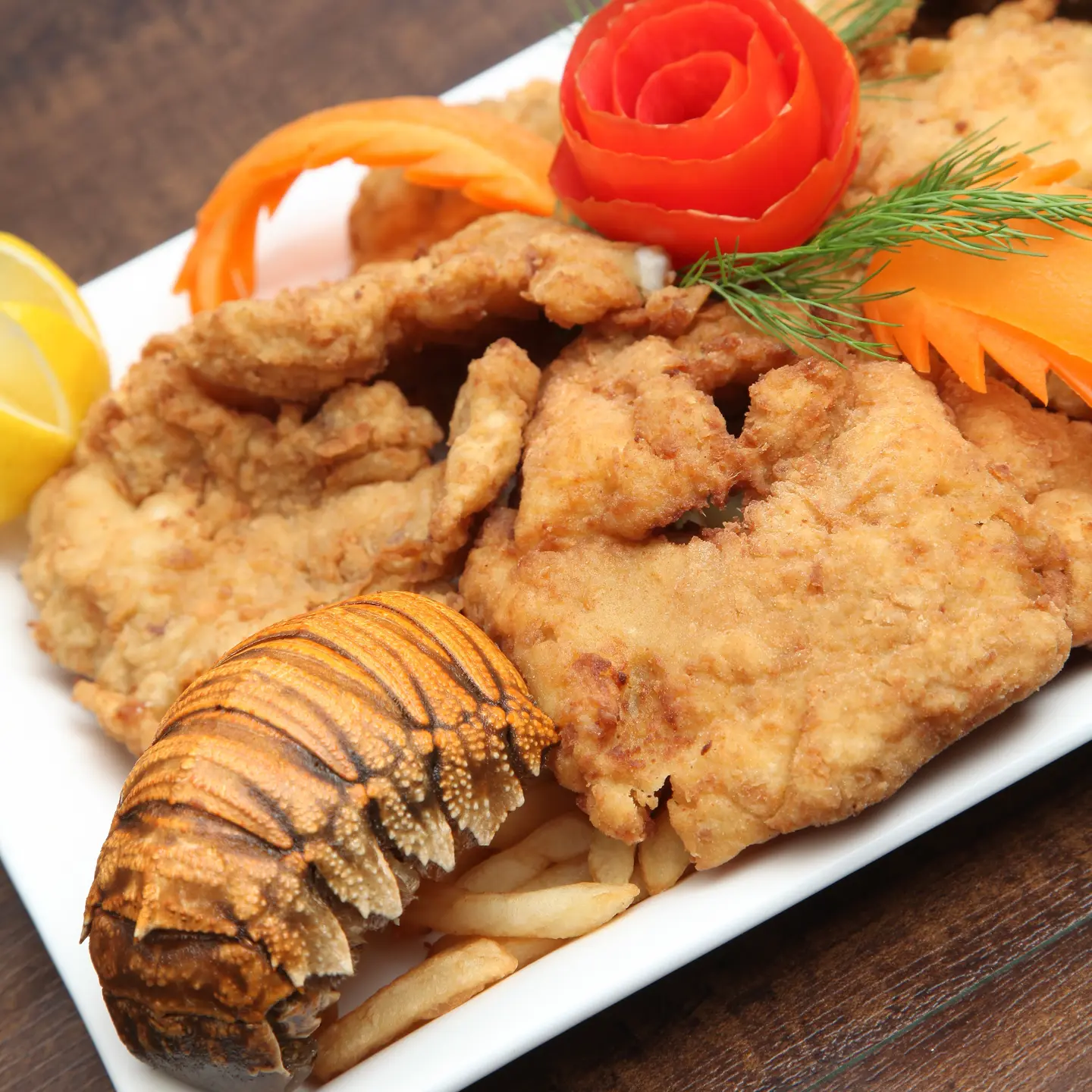 Fried Lobster Fillet ( Um Al Robyan ) - K Ilo