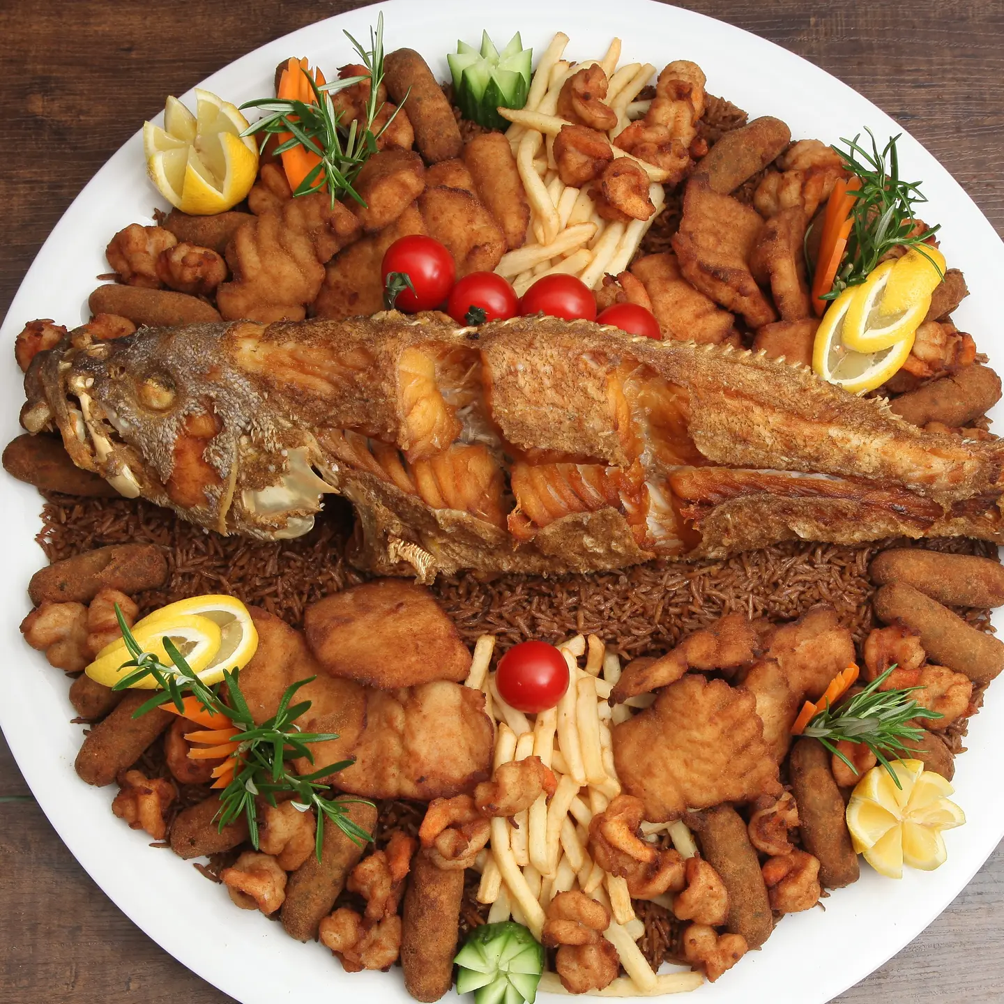 بحري مشكل مع سمك - 7 أشخاص