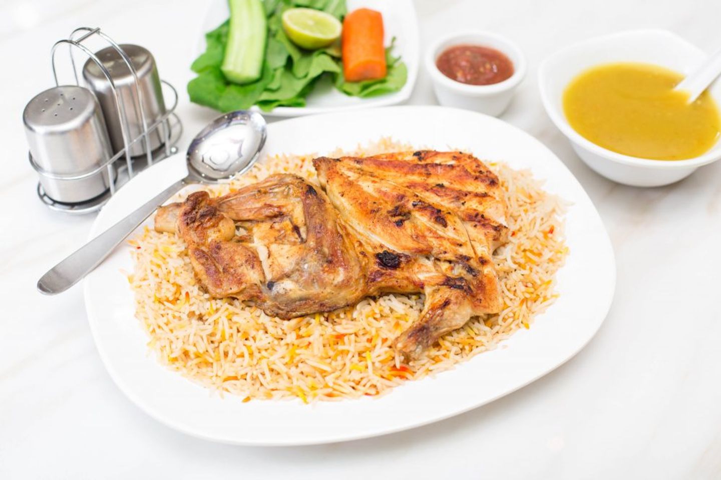 مظبي دجاج - نص حبة دجاج
