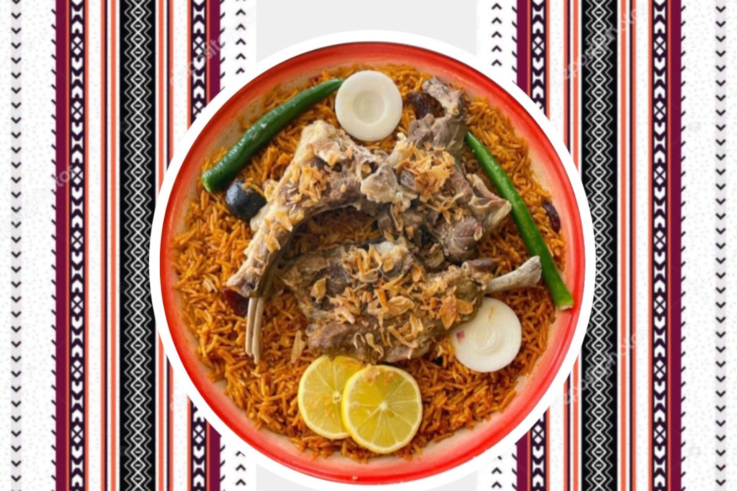 كبسة حساوية لحم - نفر