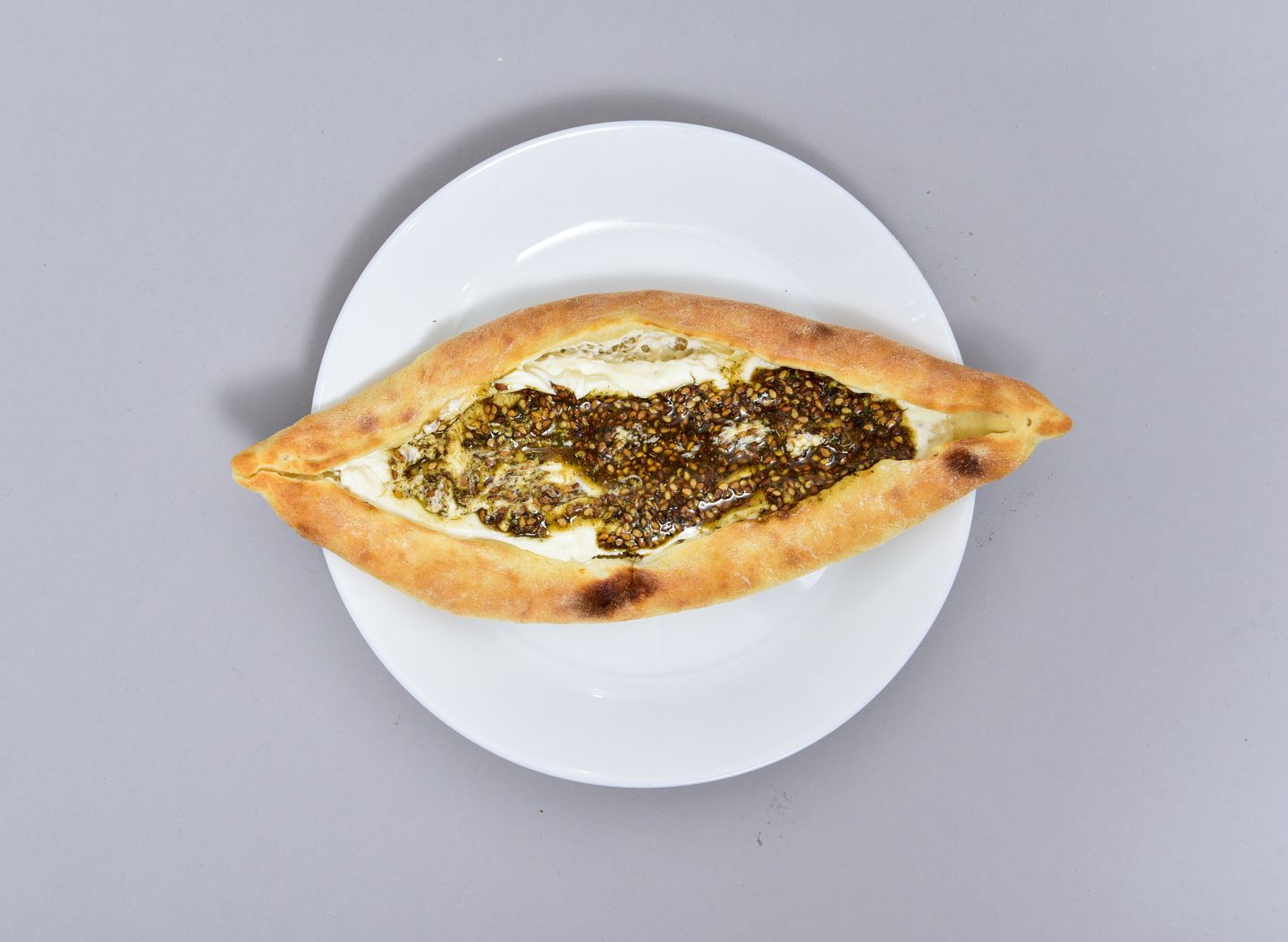 لبنة بالزعتر - وسط