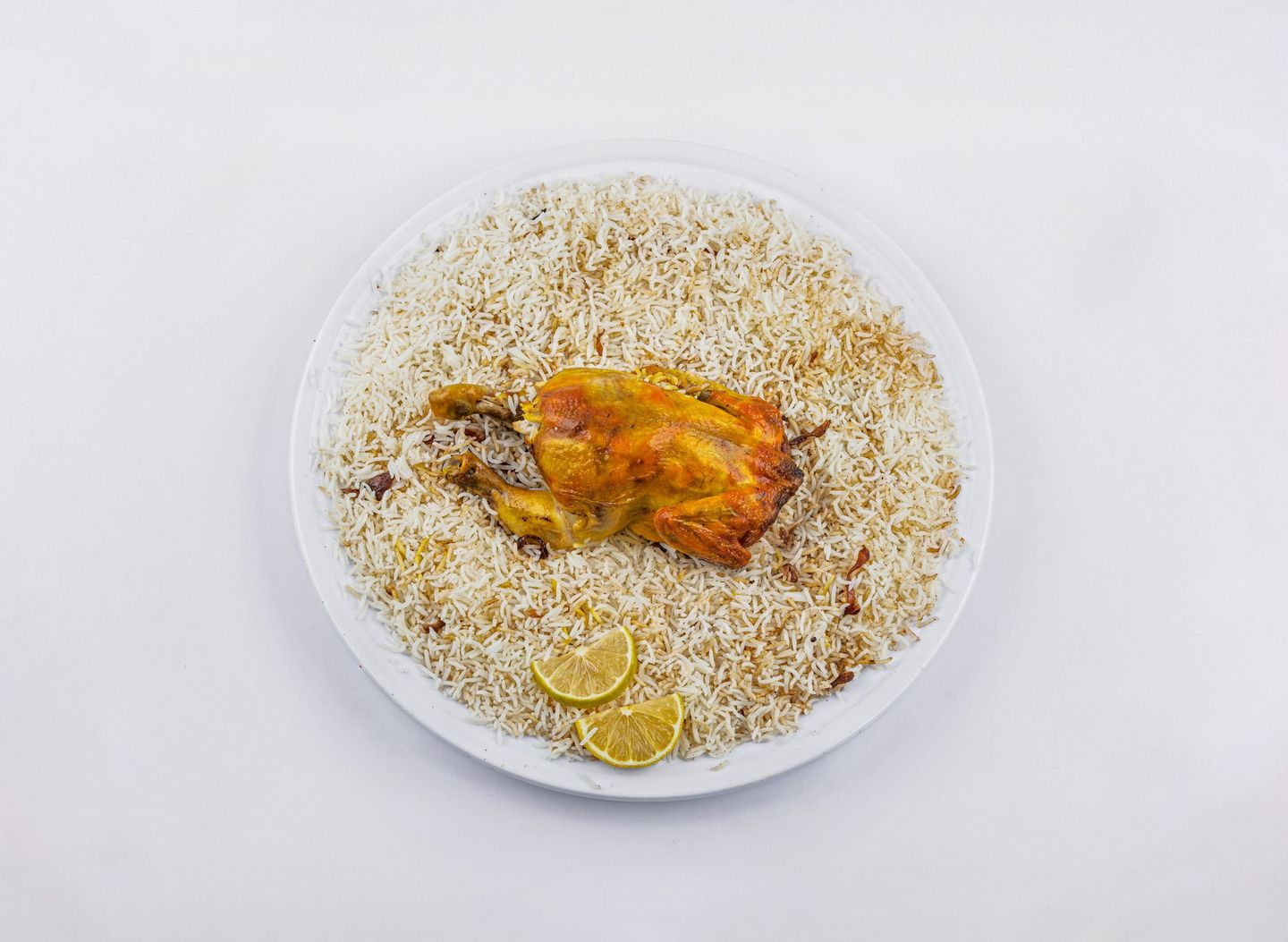 دجاج مندي مع رز شعبي - نصف دجاجة