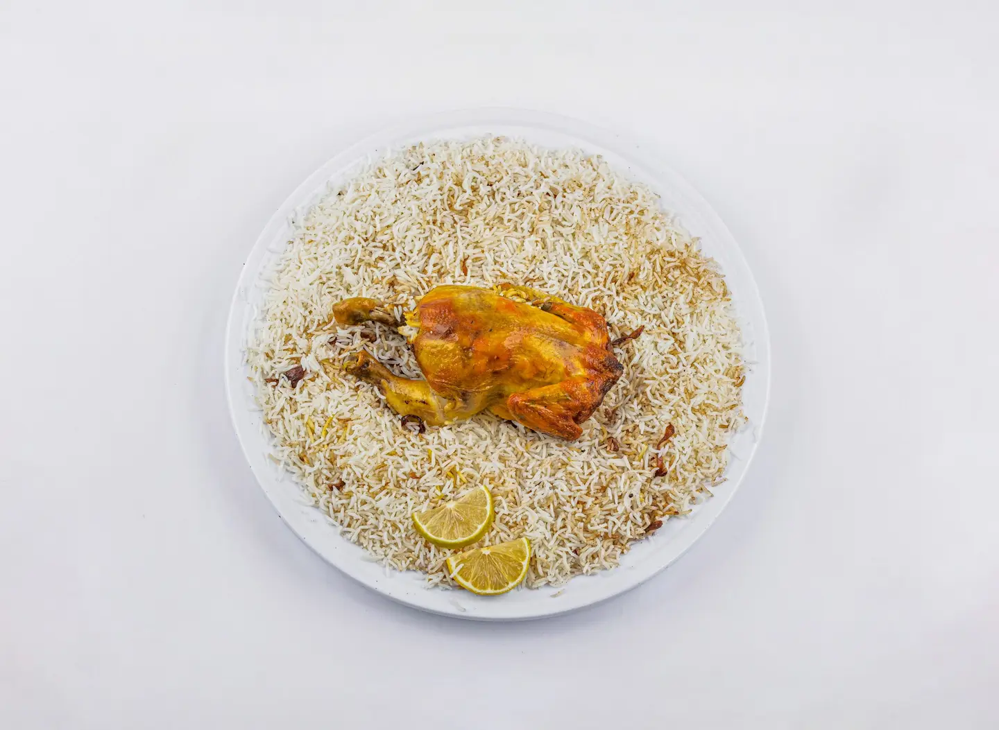 دجاج مندي مع رز بشاور - نصف دجاجة