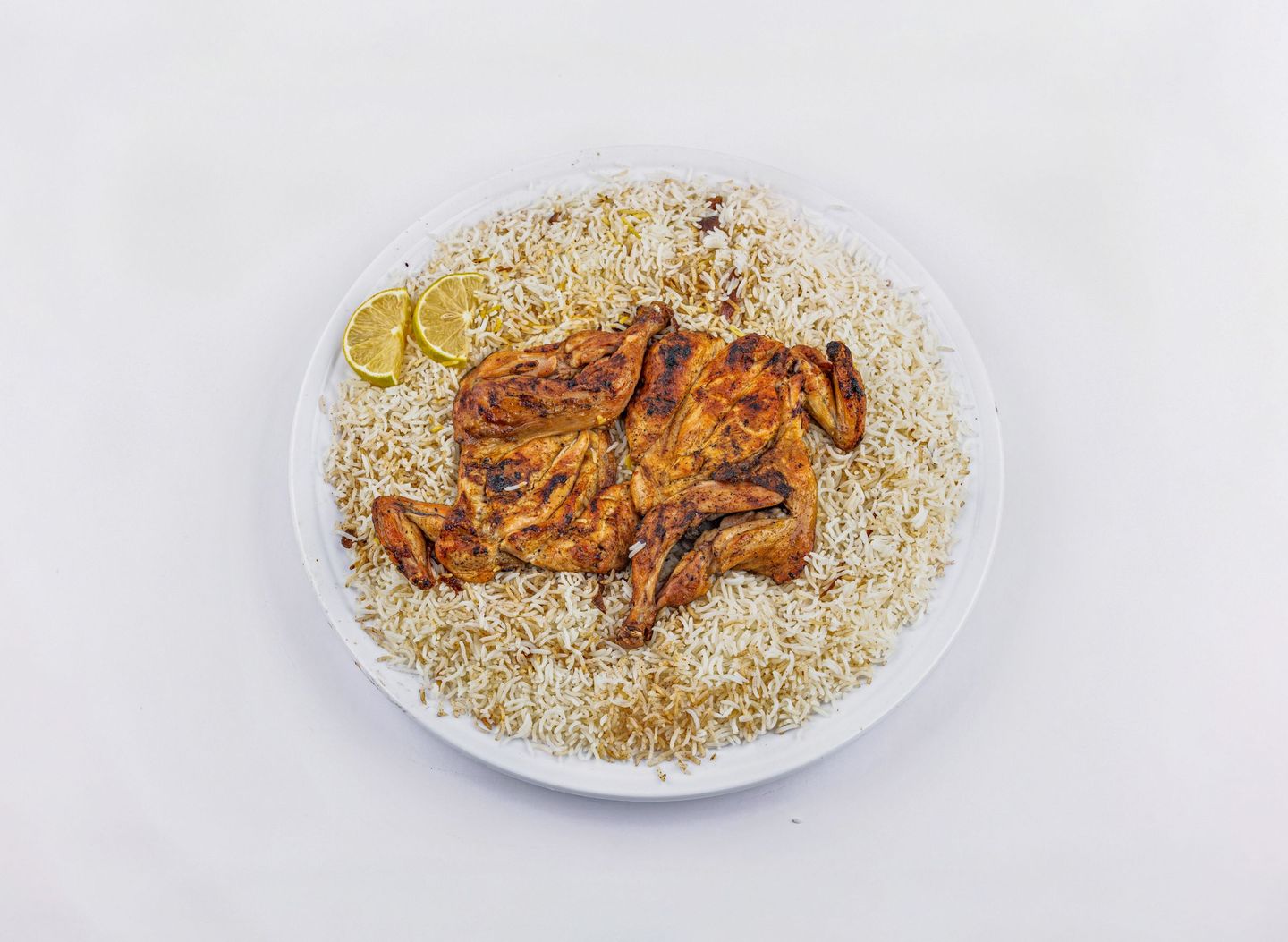 دجاج مظبي مع رز شعبي - نصف دجاجة