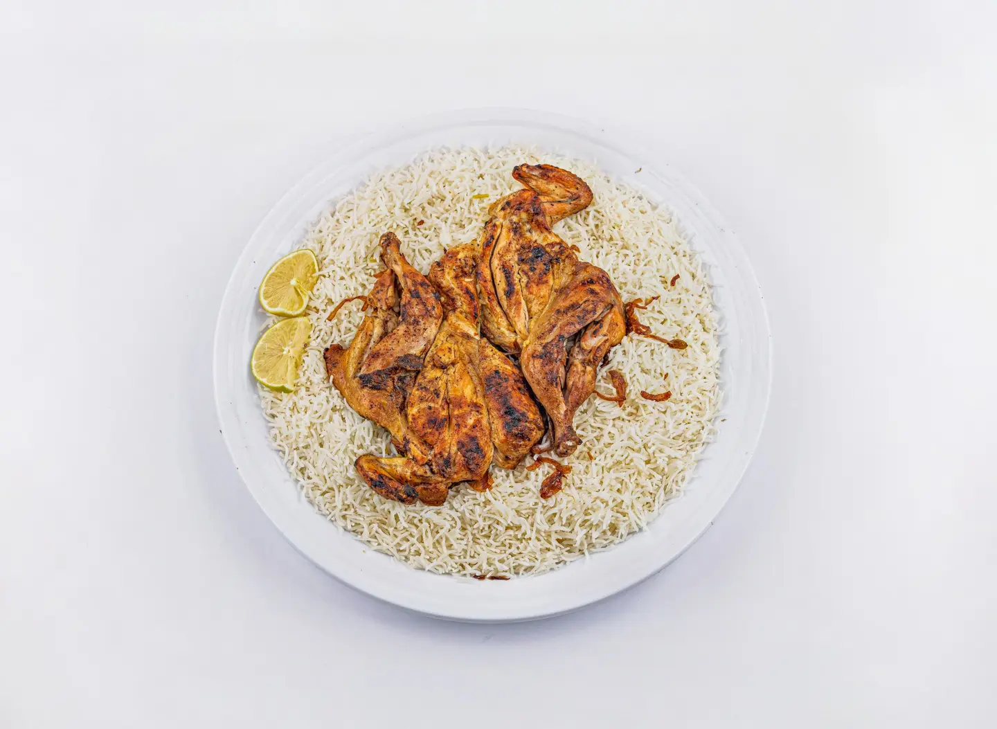 دجاج مظبي مع رز مندي - نصف دجاجة