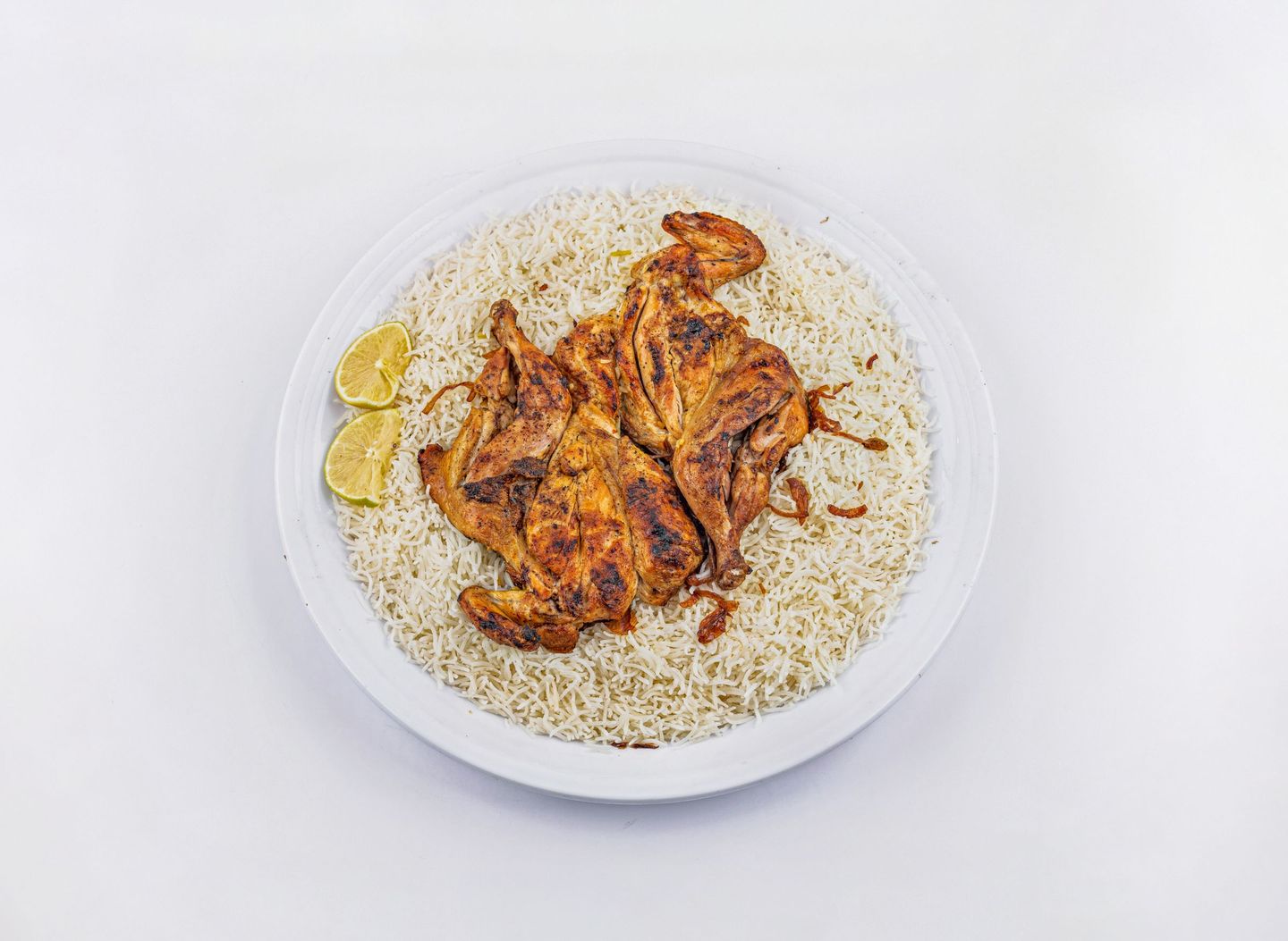 دجاج مظبي مع رز مندي - نصف دجاجة