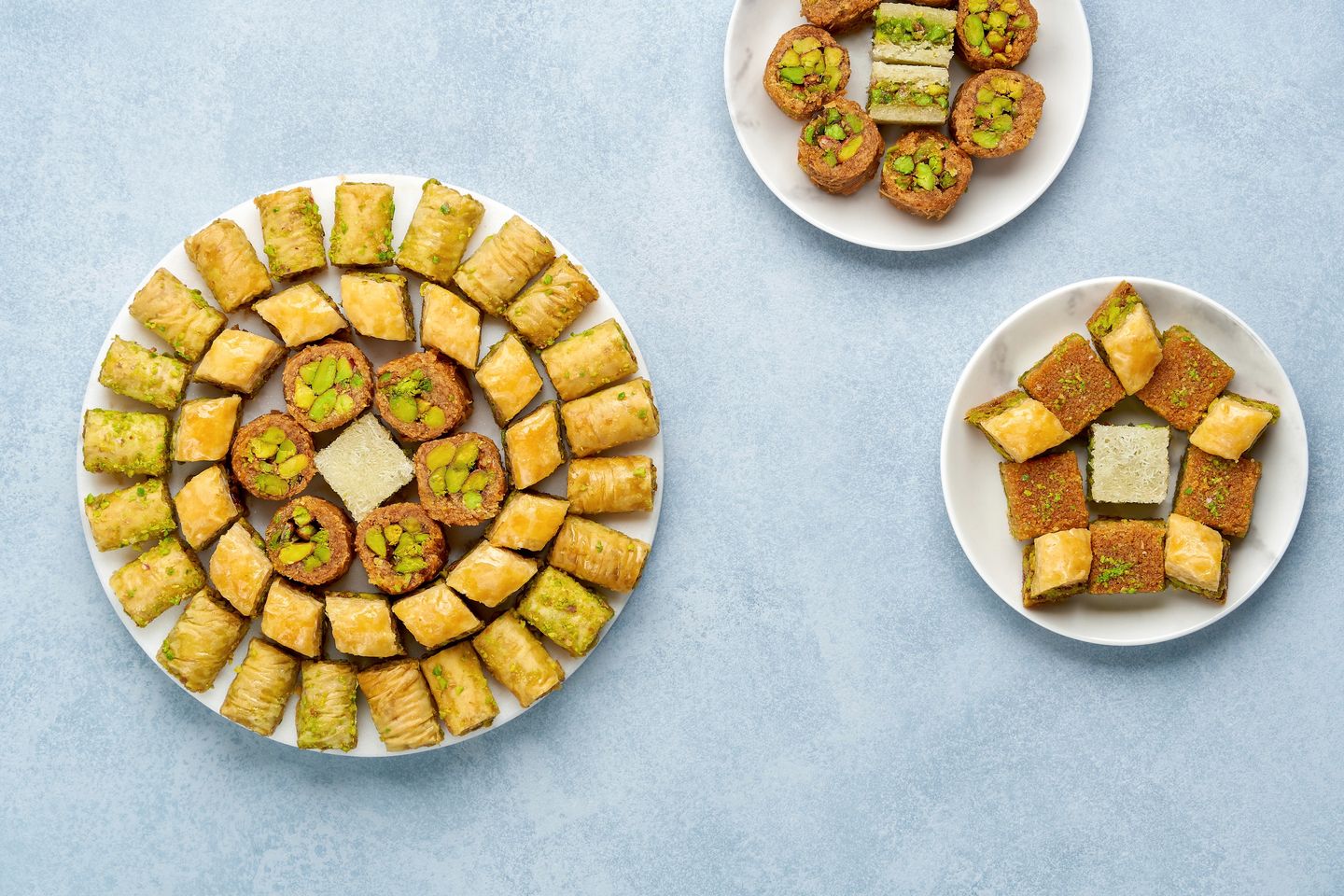 Mix Baklawa With Pistachio  - 1kilo