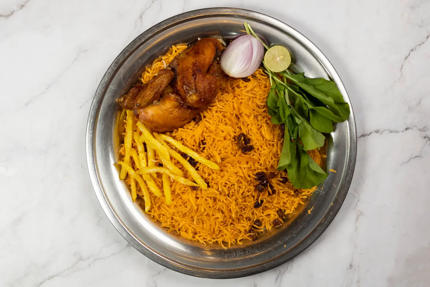 Grilled Chicken With Rice - A Quarter Of A Chicken