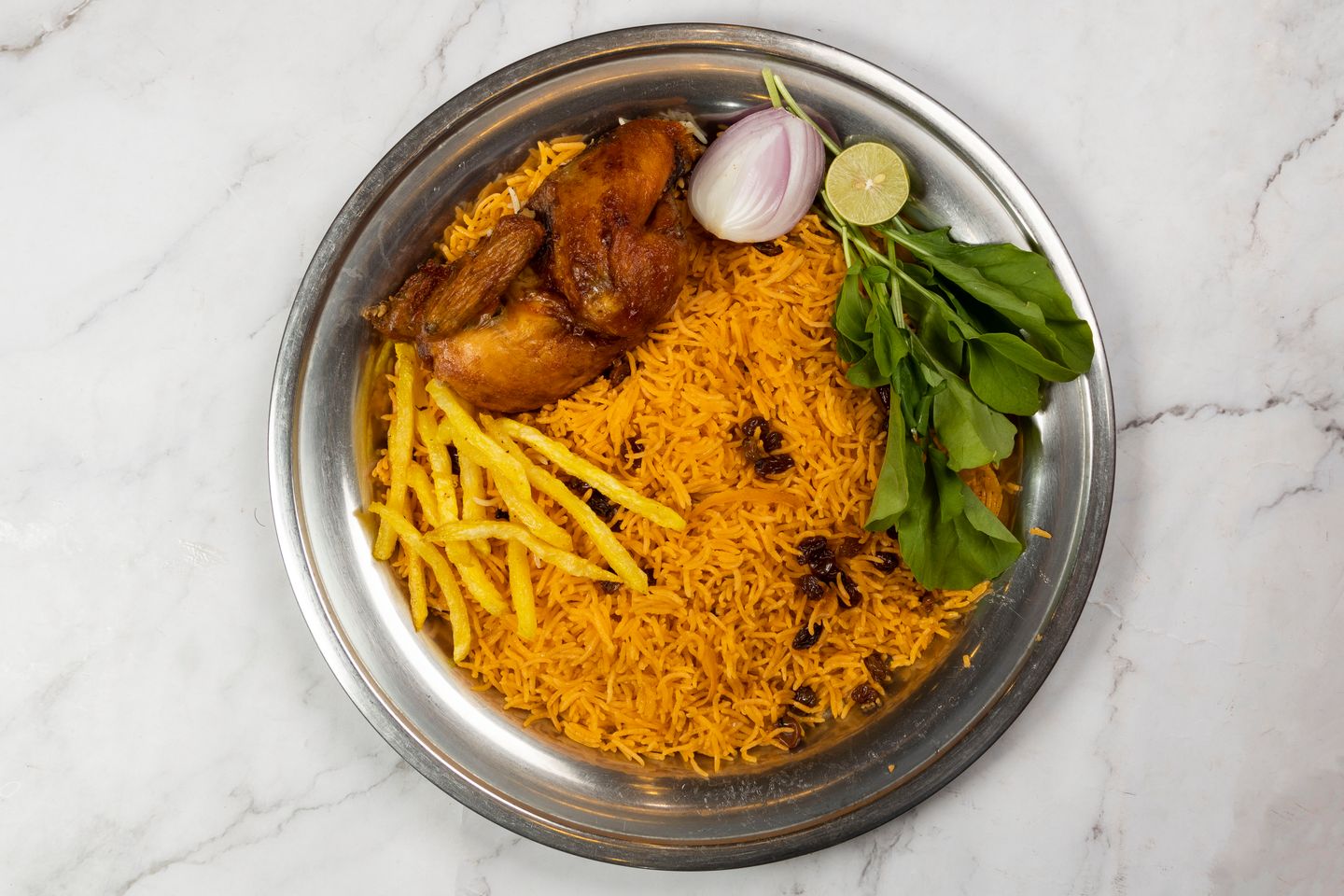 Grilled Chicken With Rice - A Quarter Of A Chicken