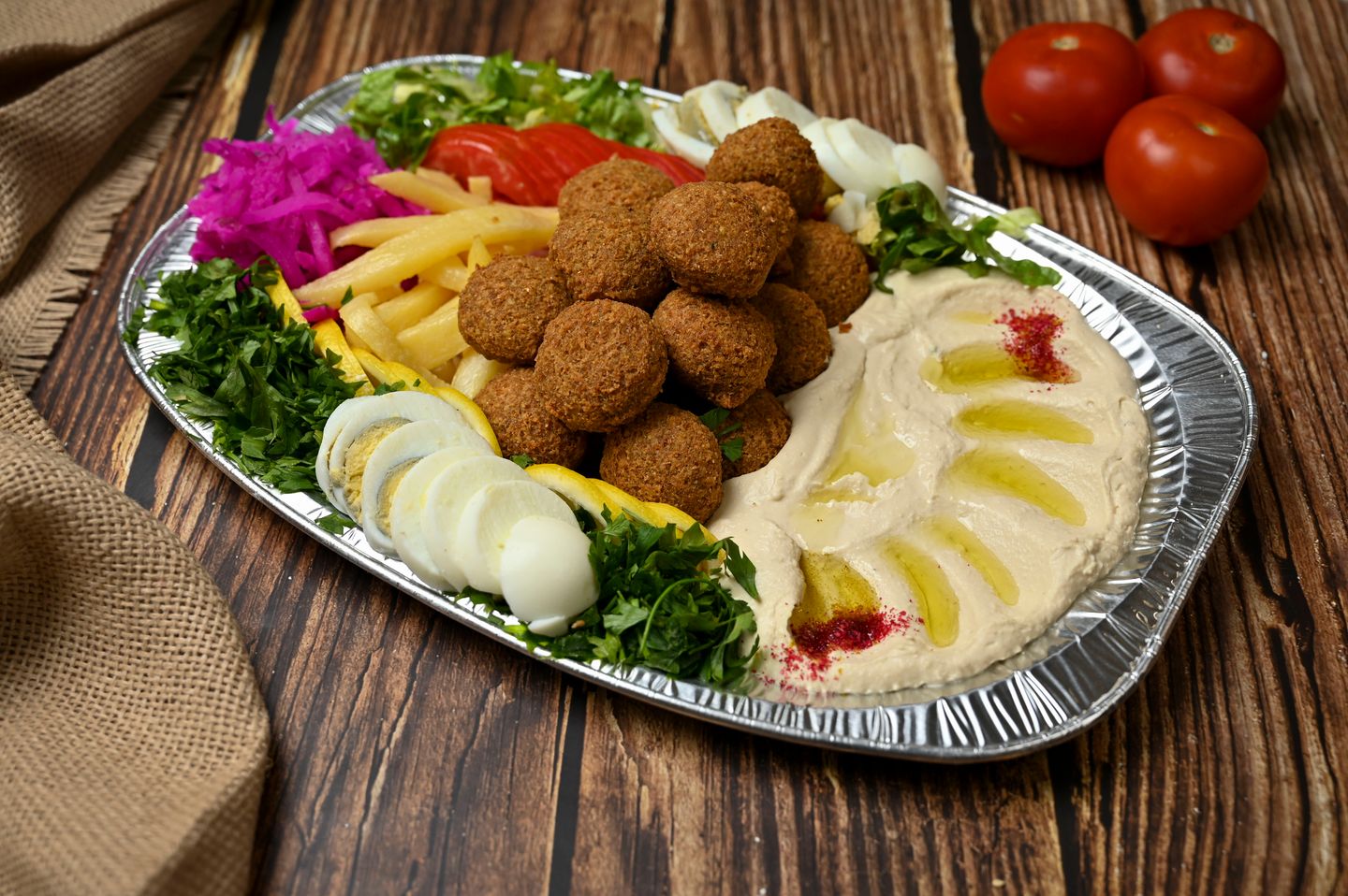 صحن فلافل مشكل - صغير